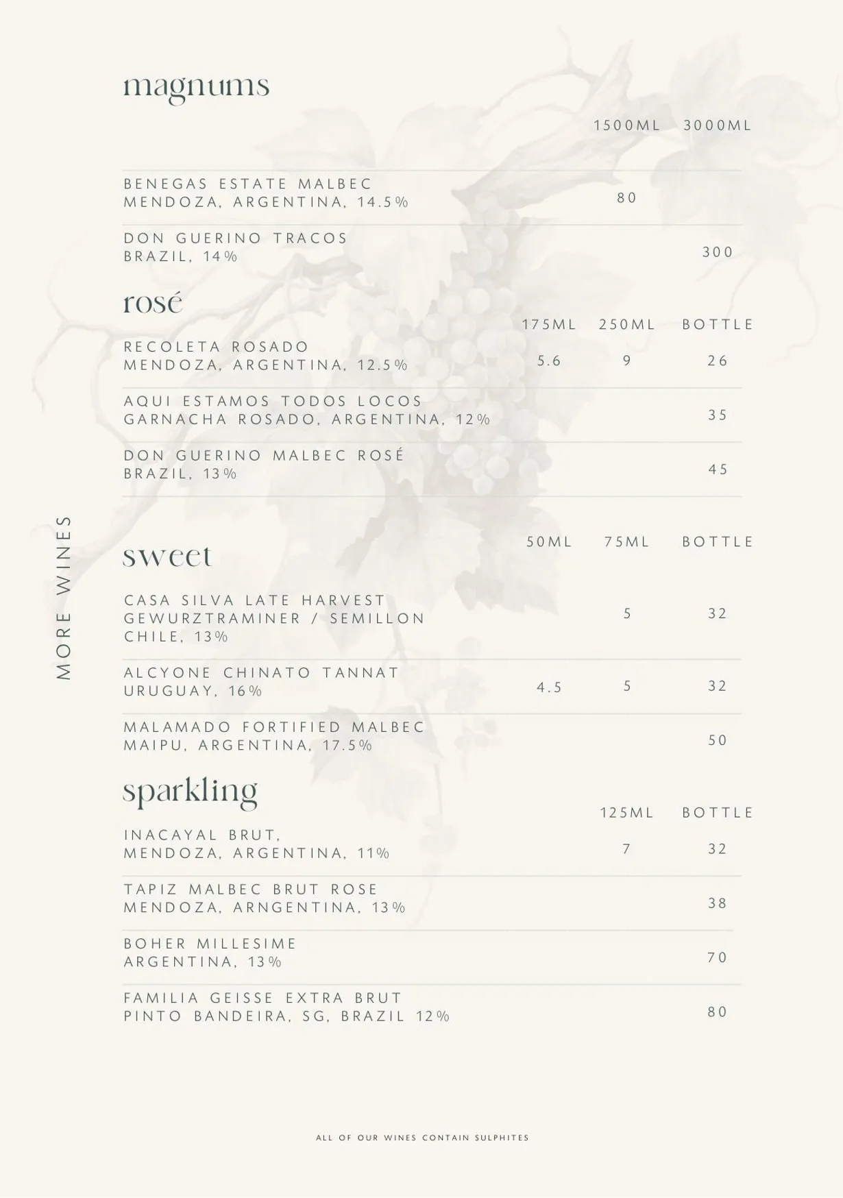 Jardim menu, page 9