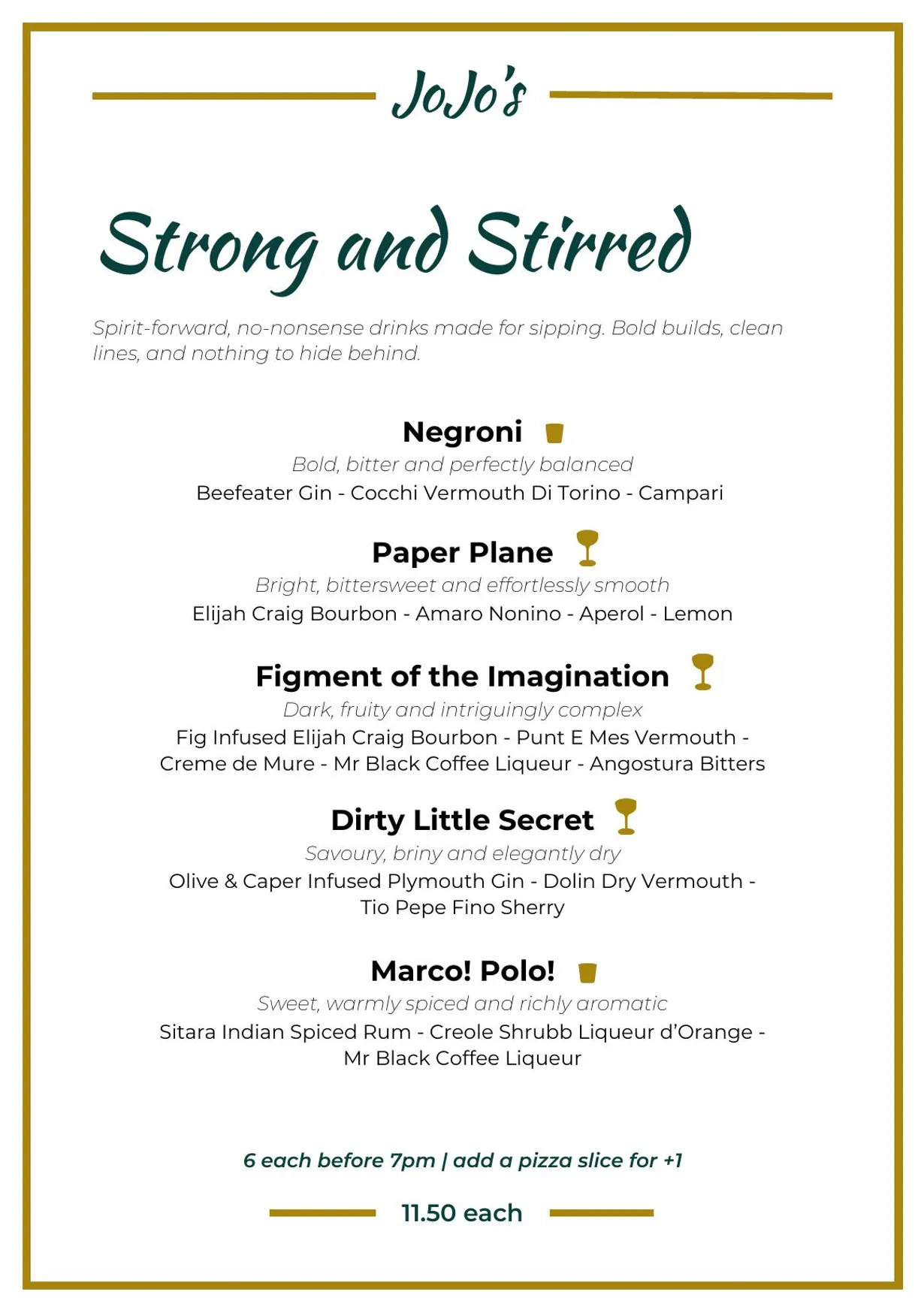 JoJo’s menu, page 6