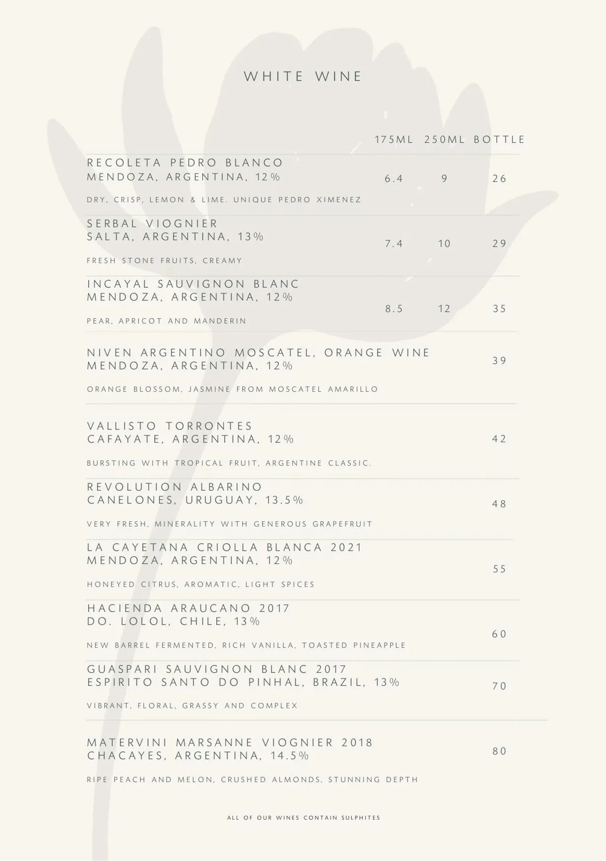Jardim menu, page 4