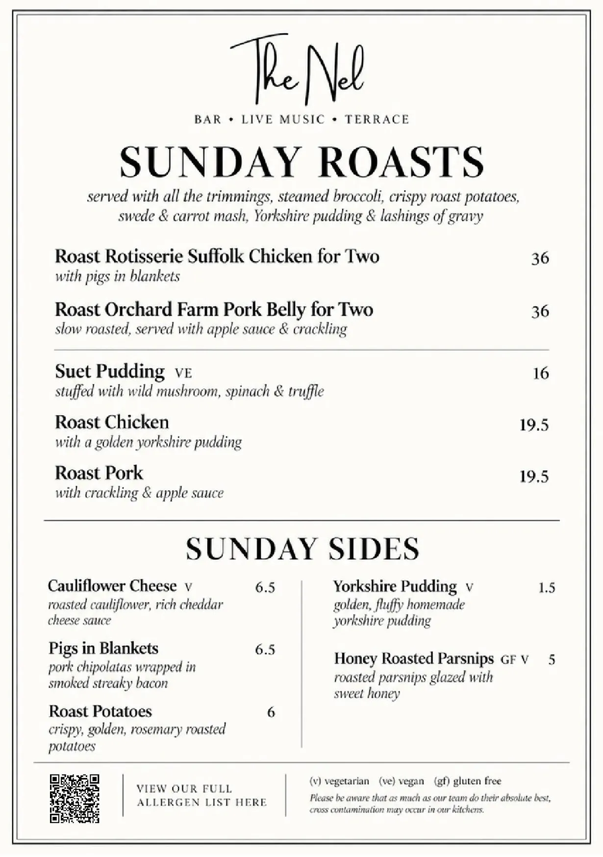The Nel menu, page 2