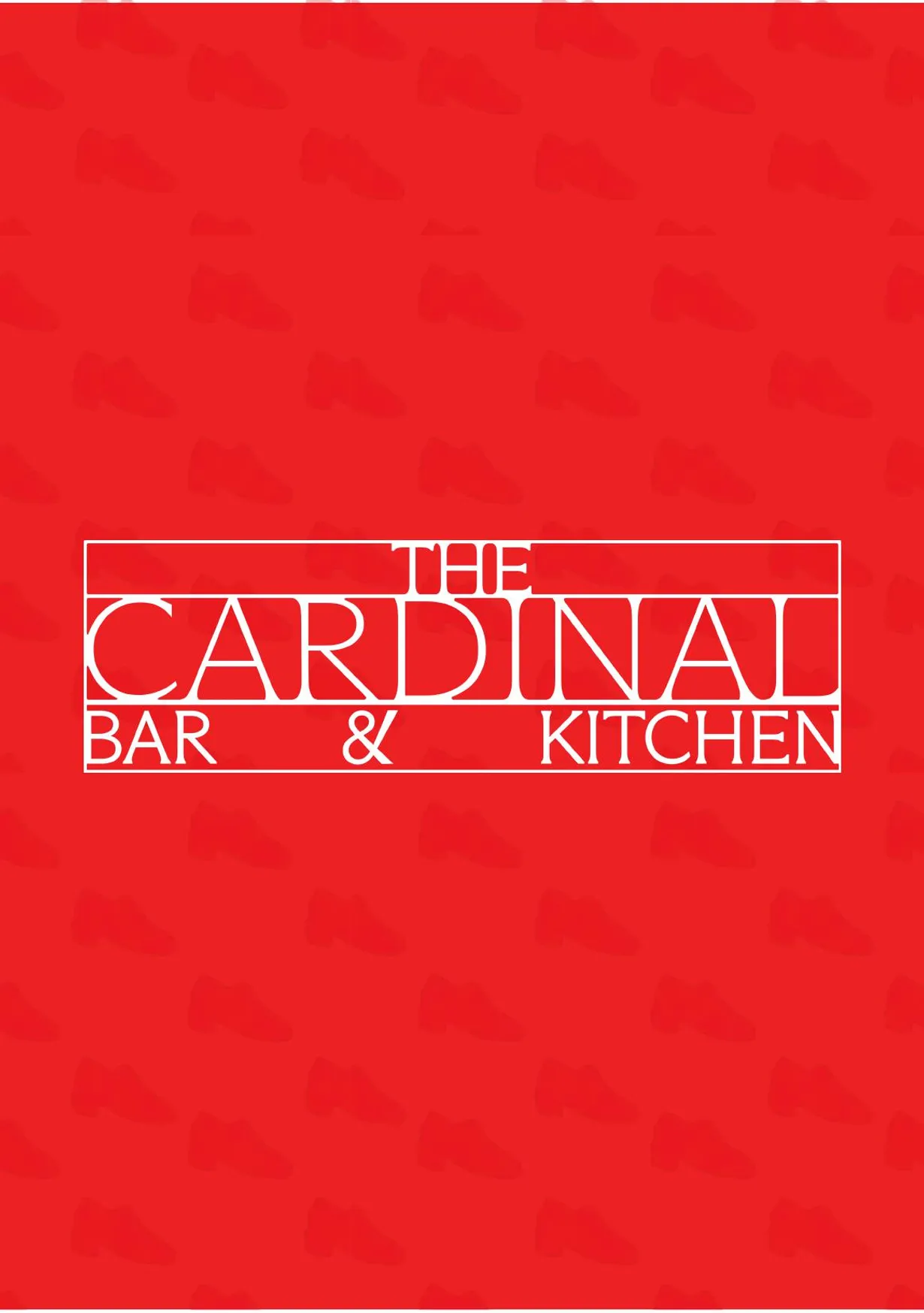 The Cardinal Bar and Kitchen menu, page 4