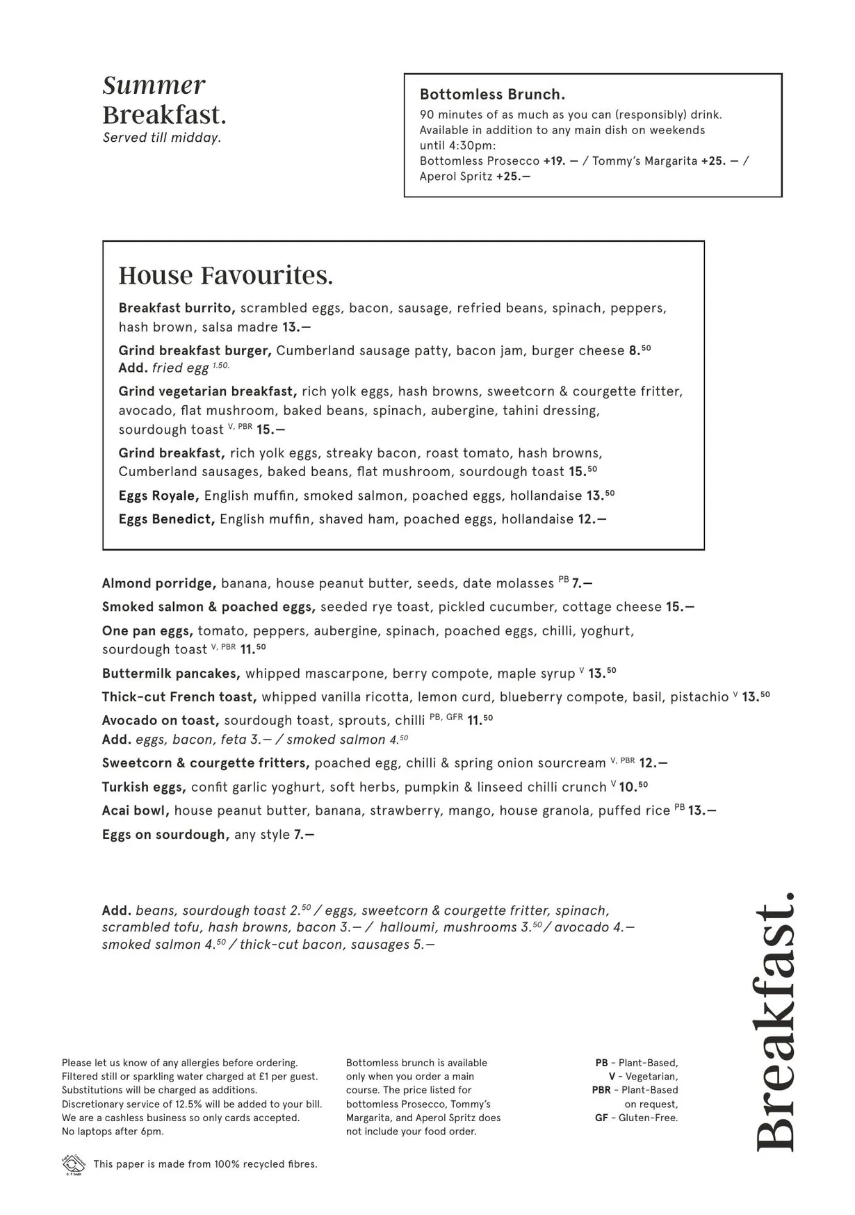 Grind menu, page 15