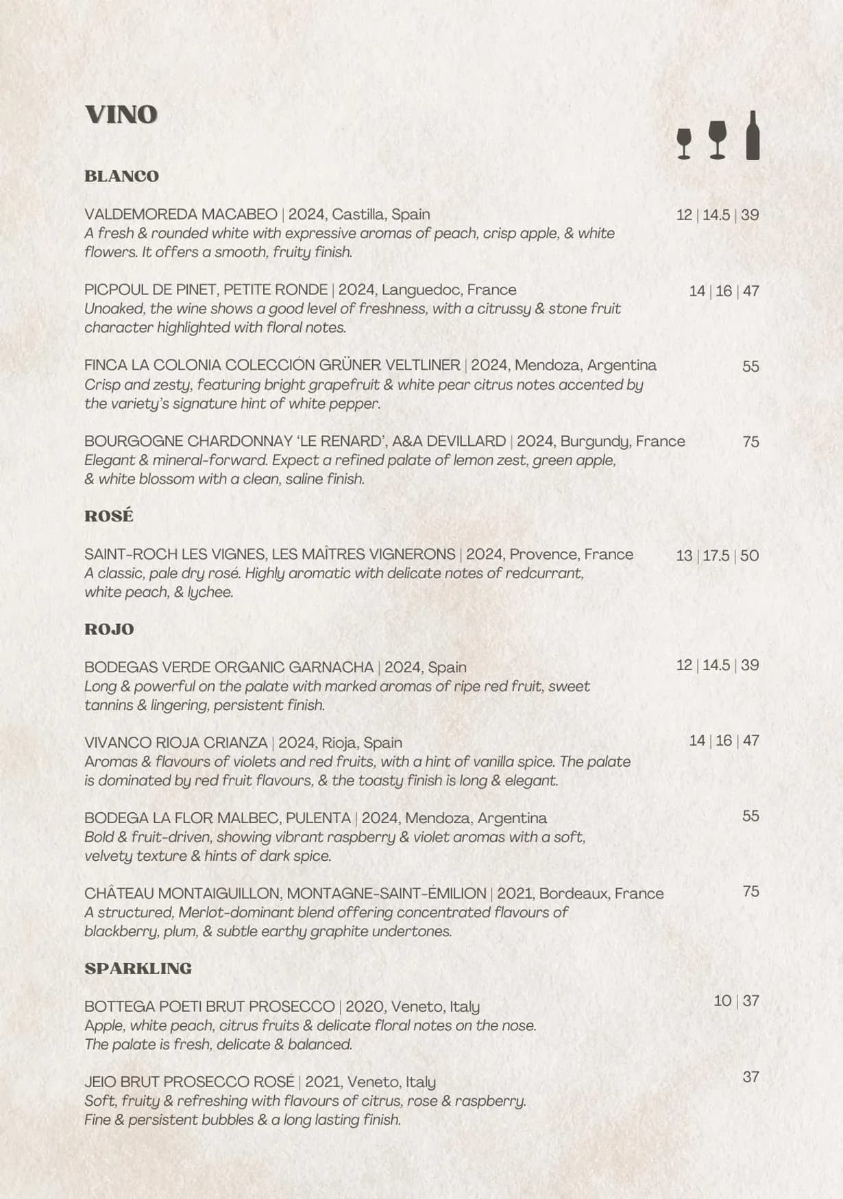 1910 Cantina menu, page 6