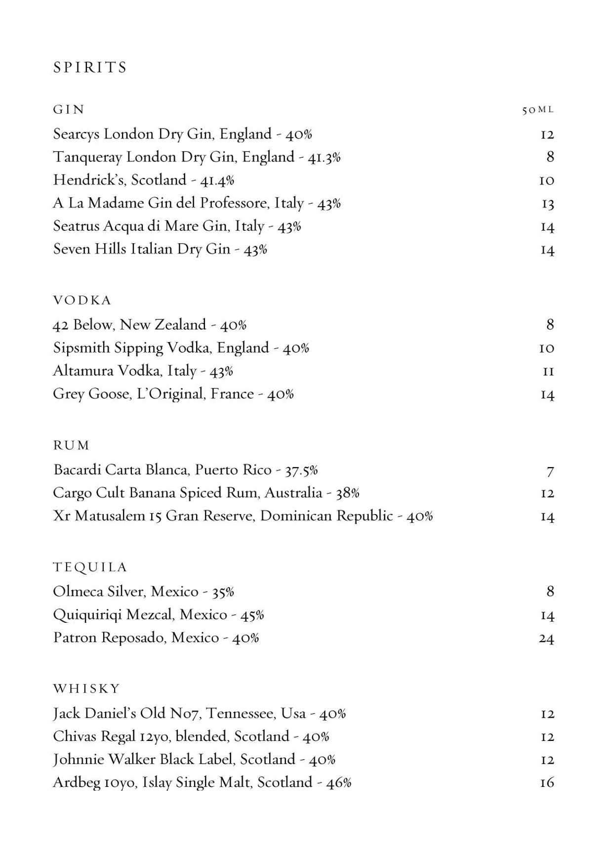 Osteria Locatelli menu, page 11