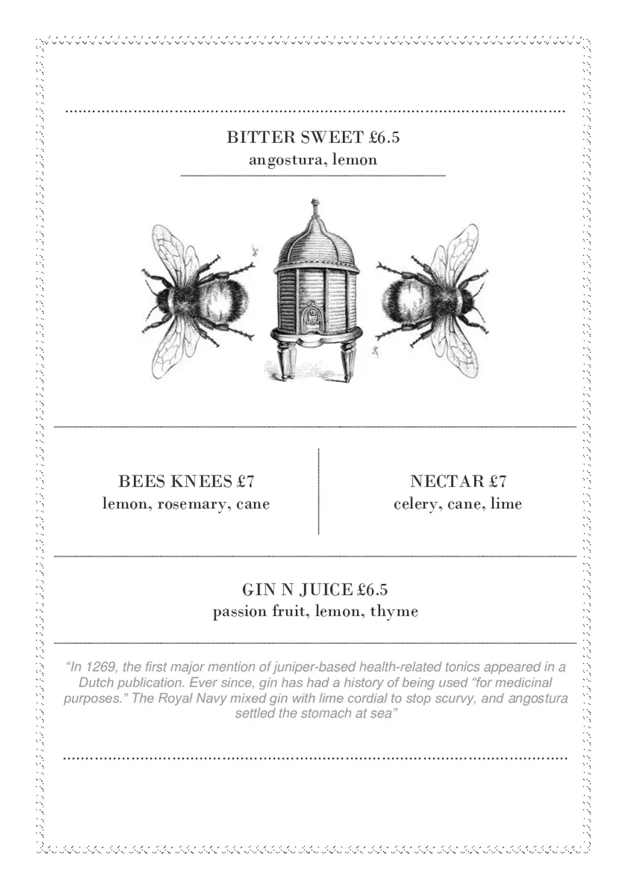 Time & Beef menu, page 6