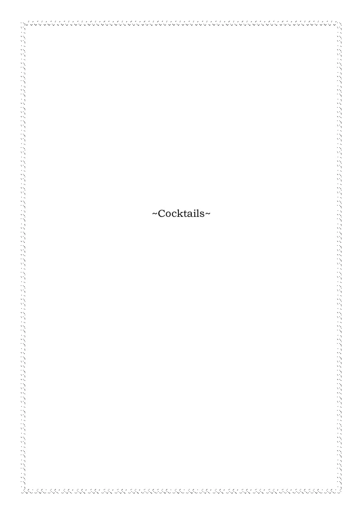 Time & Beef menu, page 2