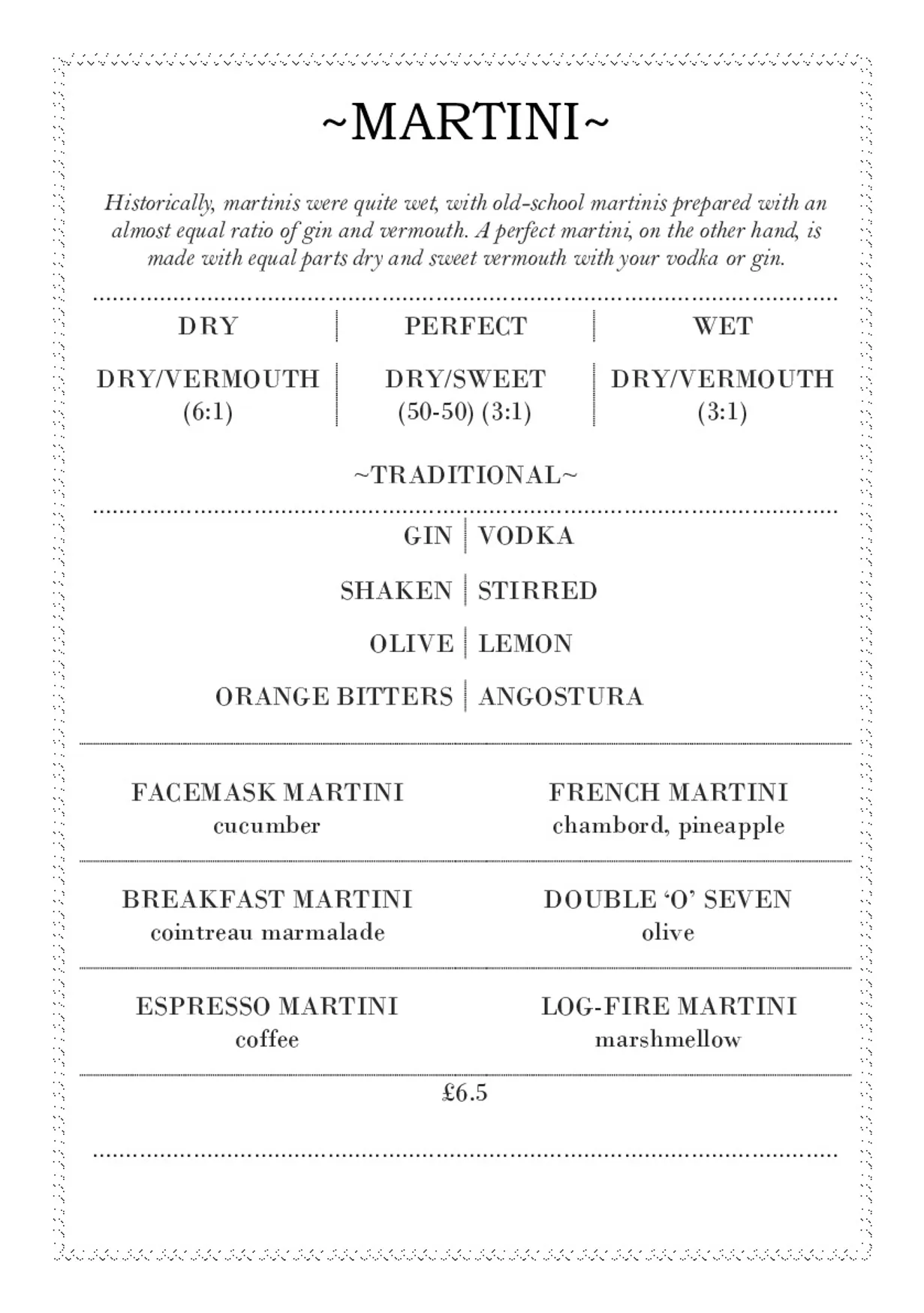Time & Beef menu, page 8