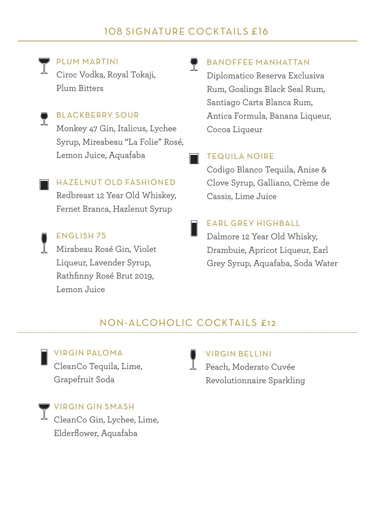 108 Brasserie menu, page 9