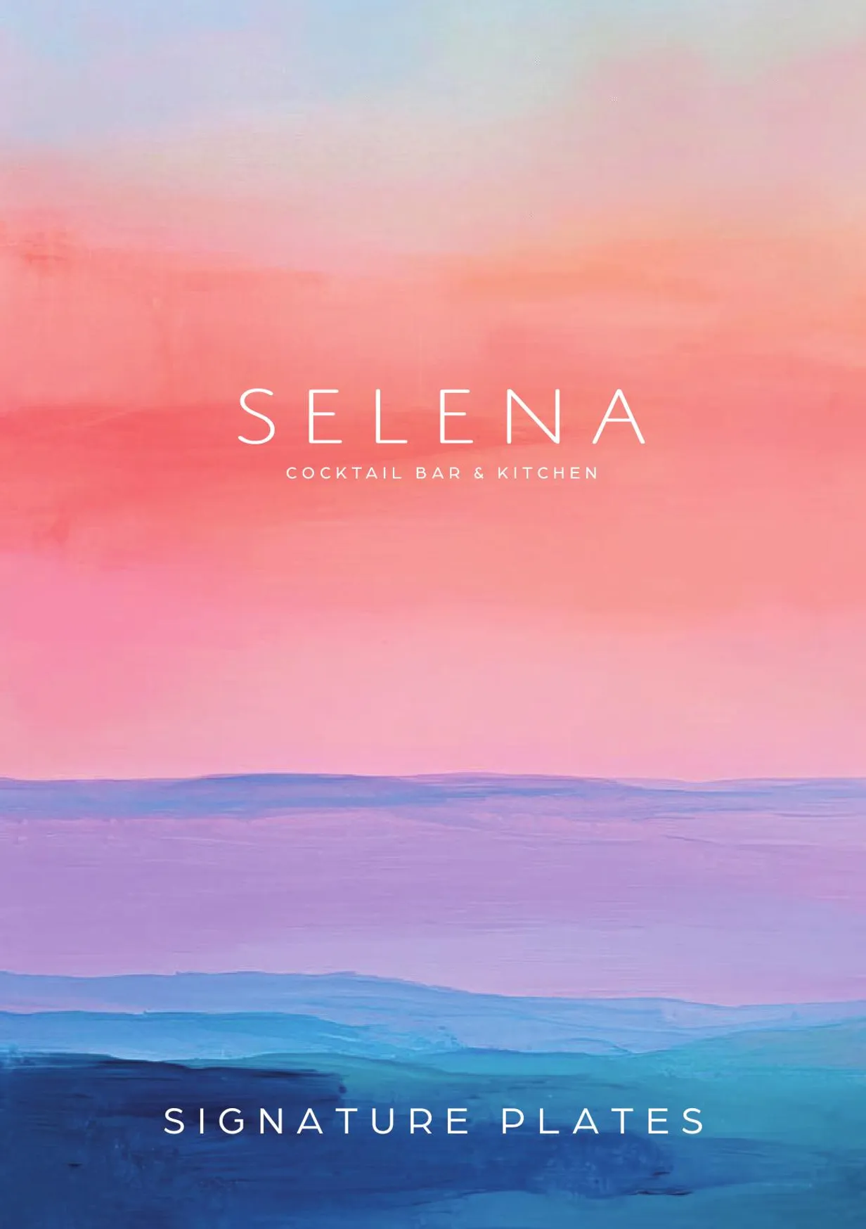 Selena menu, page 1