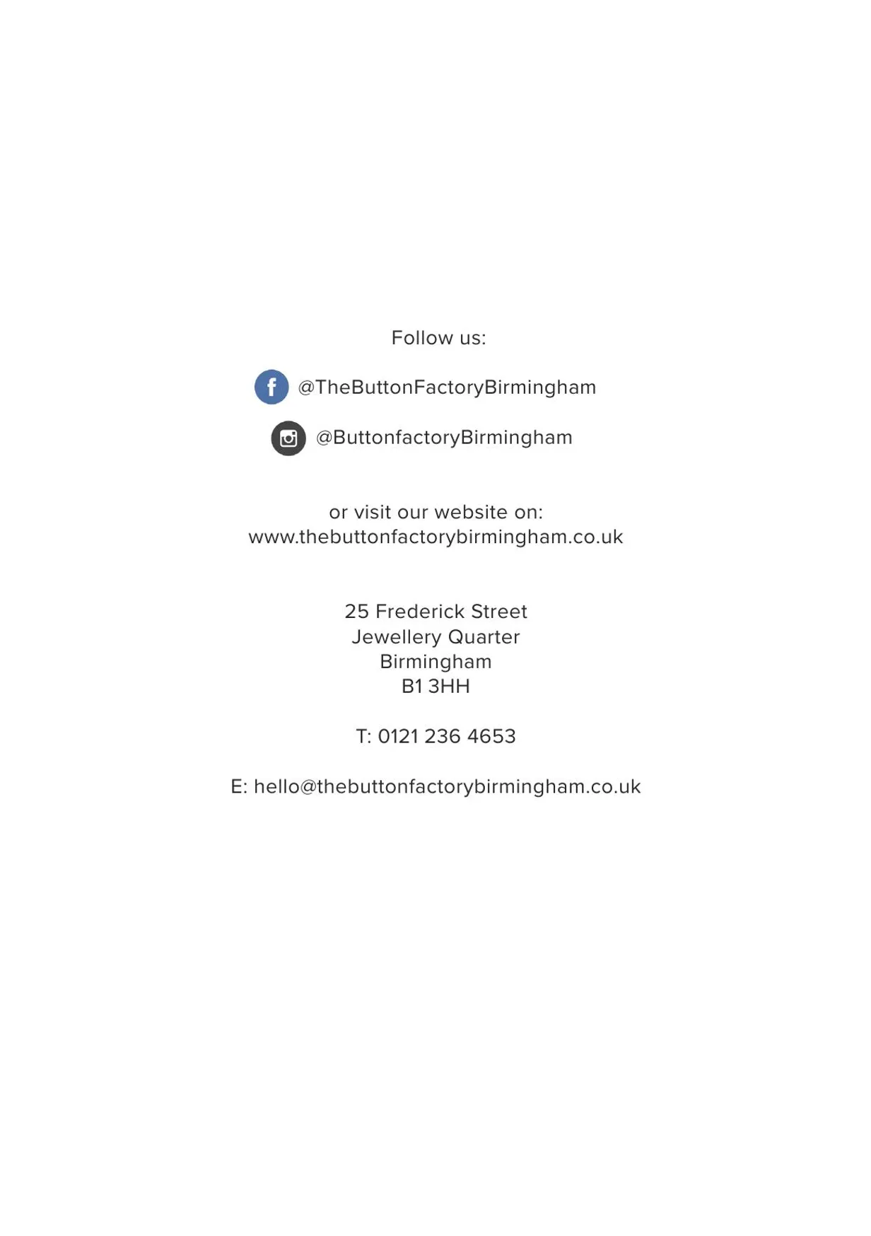 The Button Factory menu, page 9