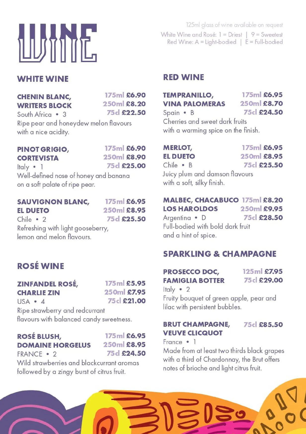 Café Sol menu, page 10