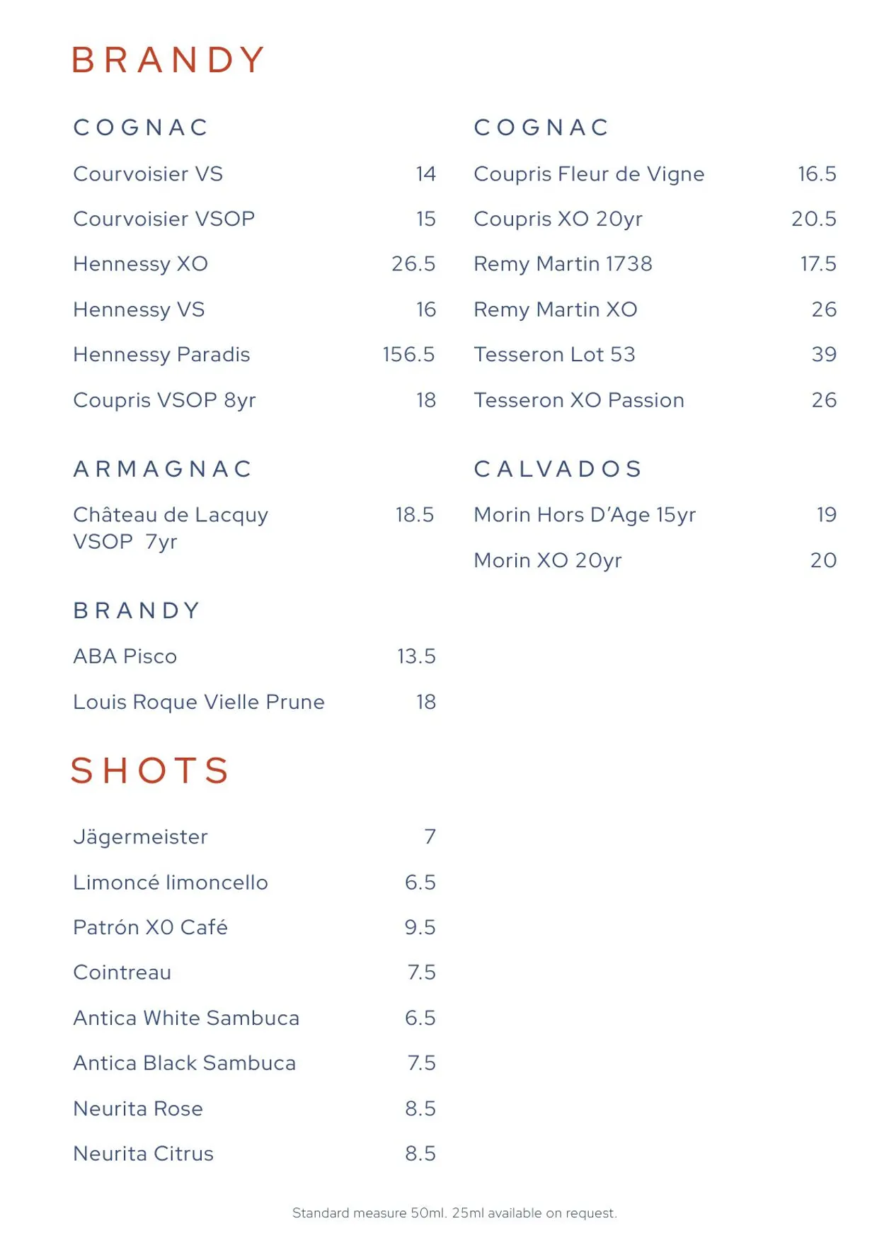 Kitty Hawk menu, page 11