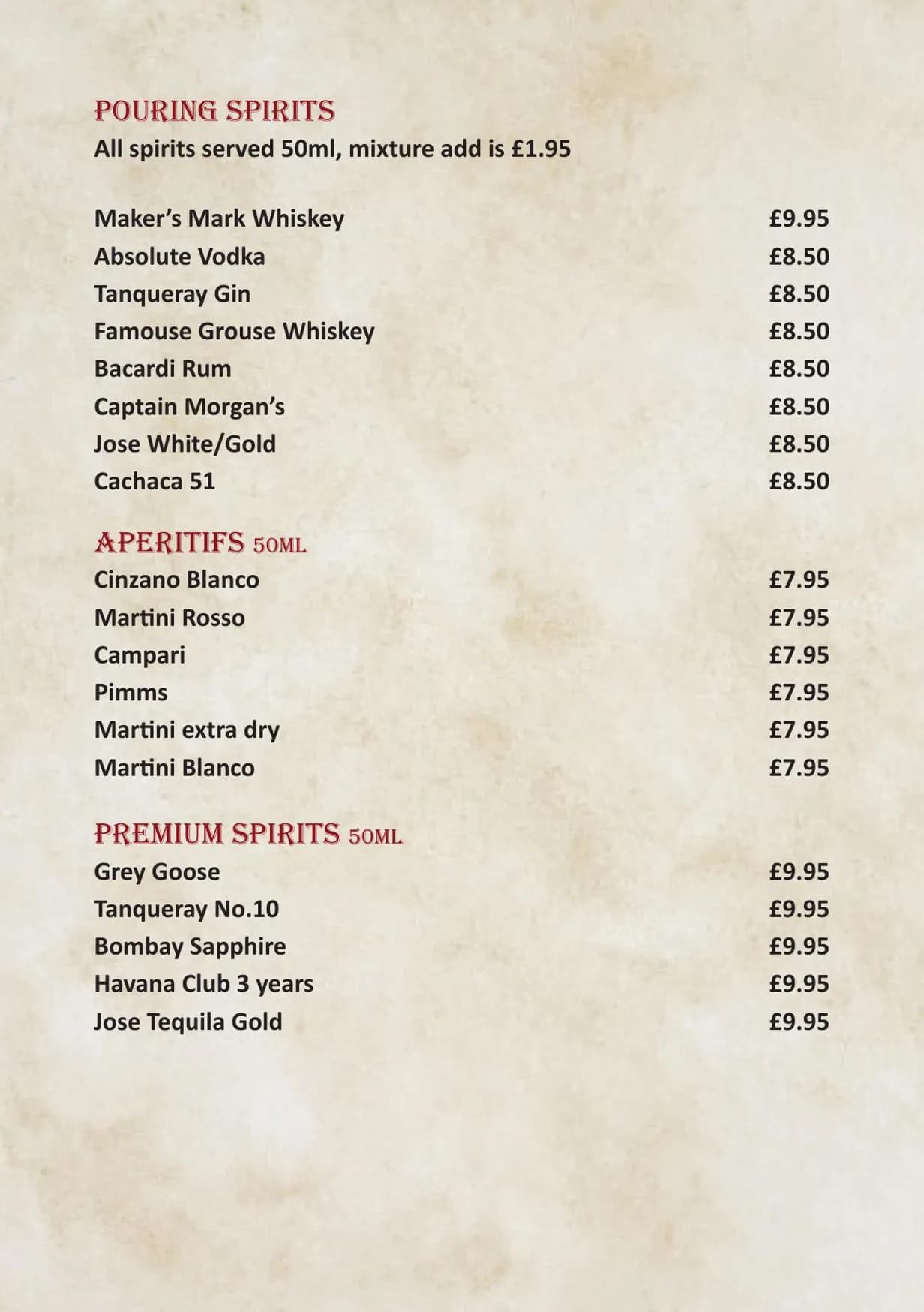 The India Monument menu, page 18