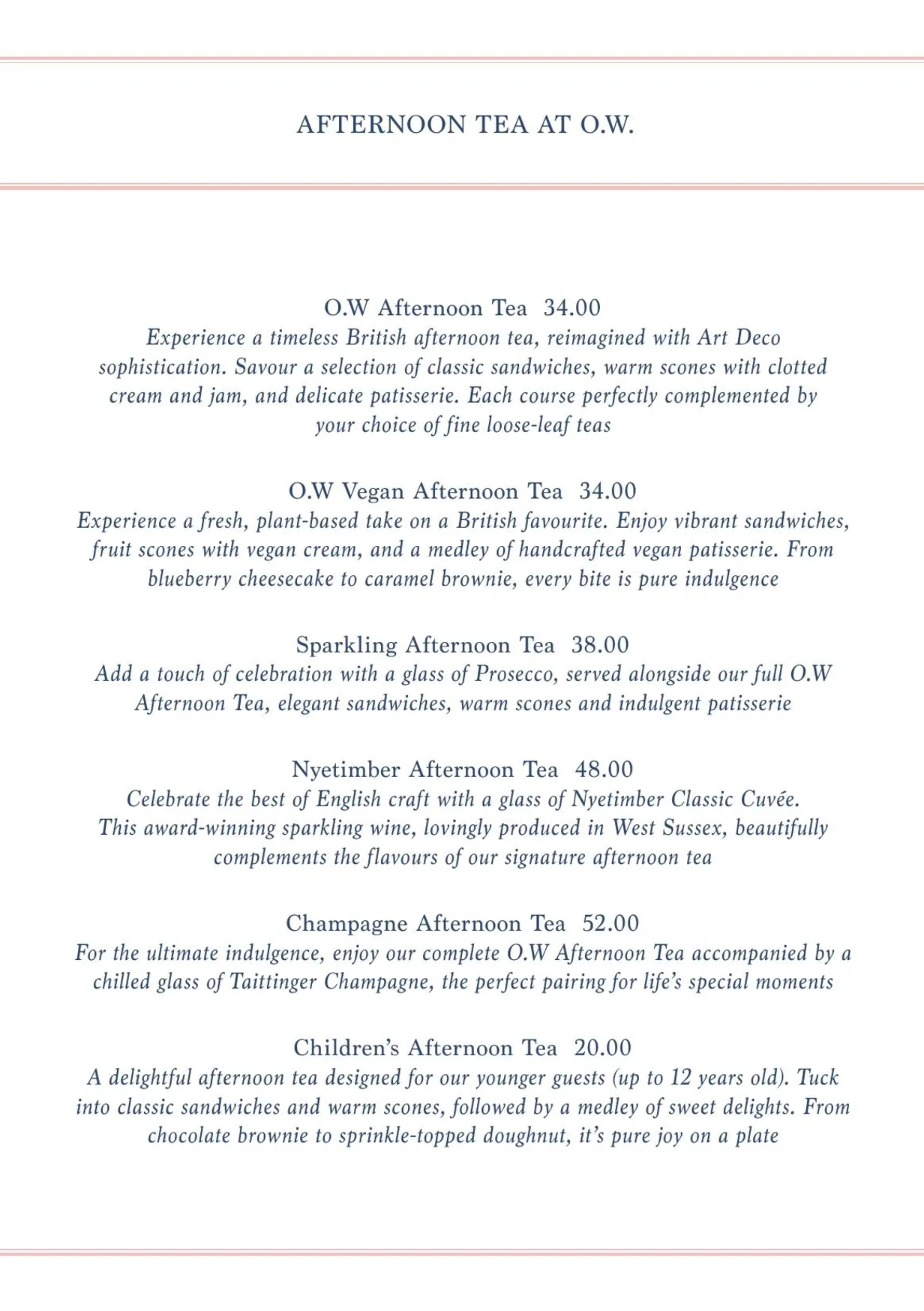 O.W. at The Grand menu, page 6