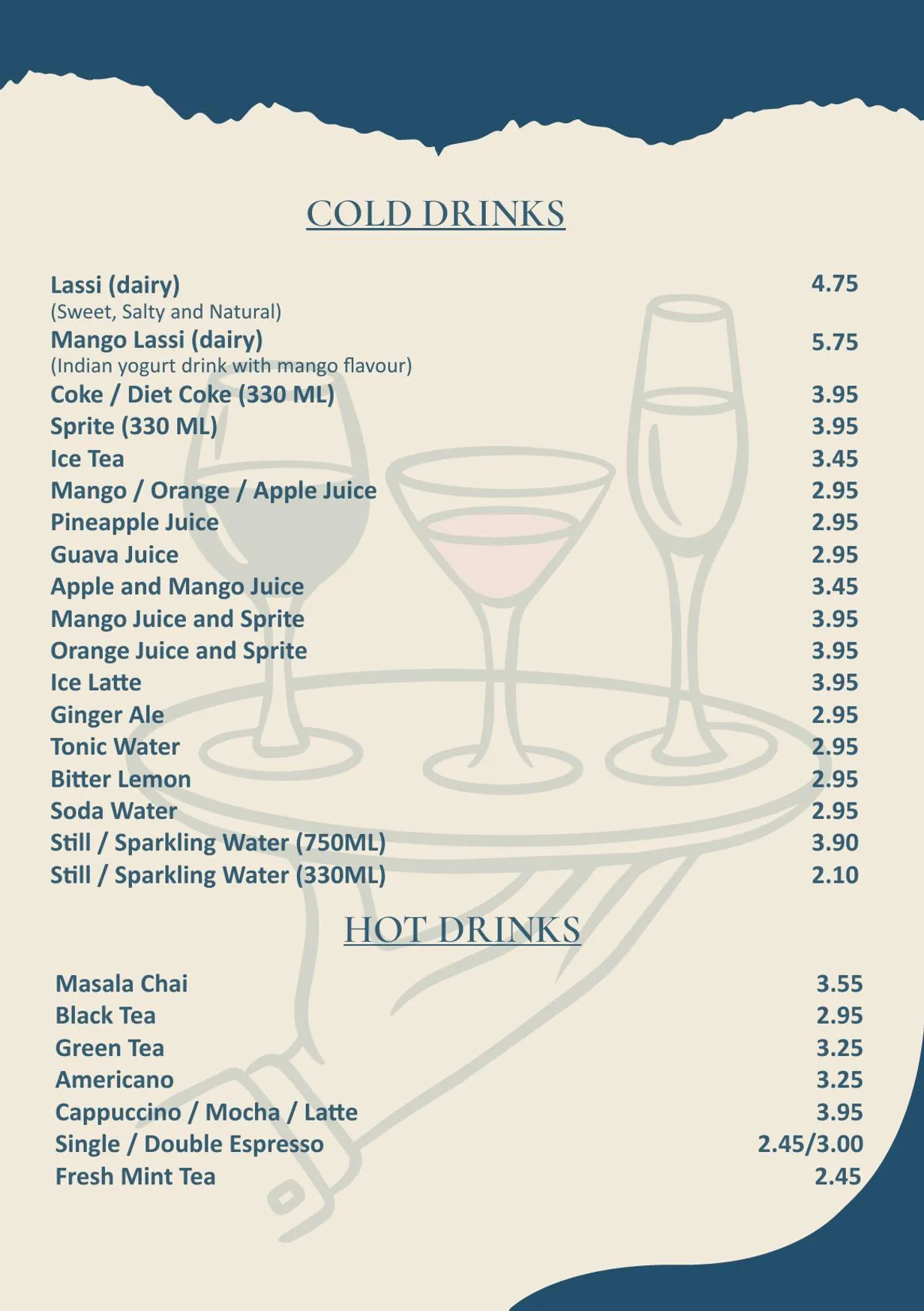 The Mughals Fitzrovia menu, page 16