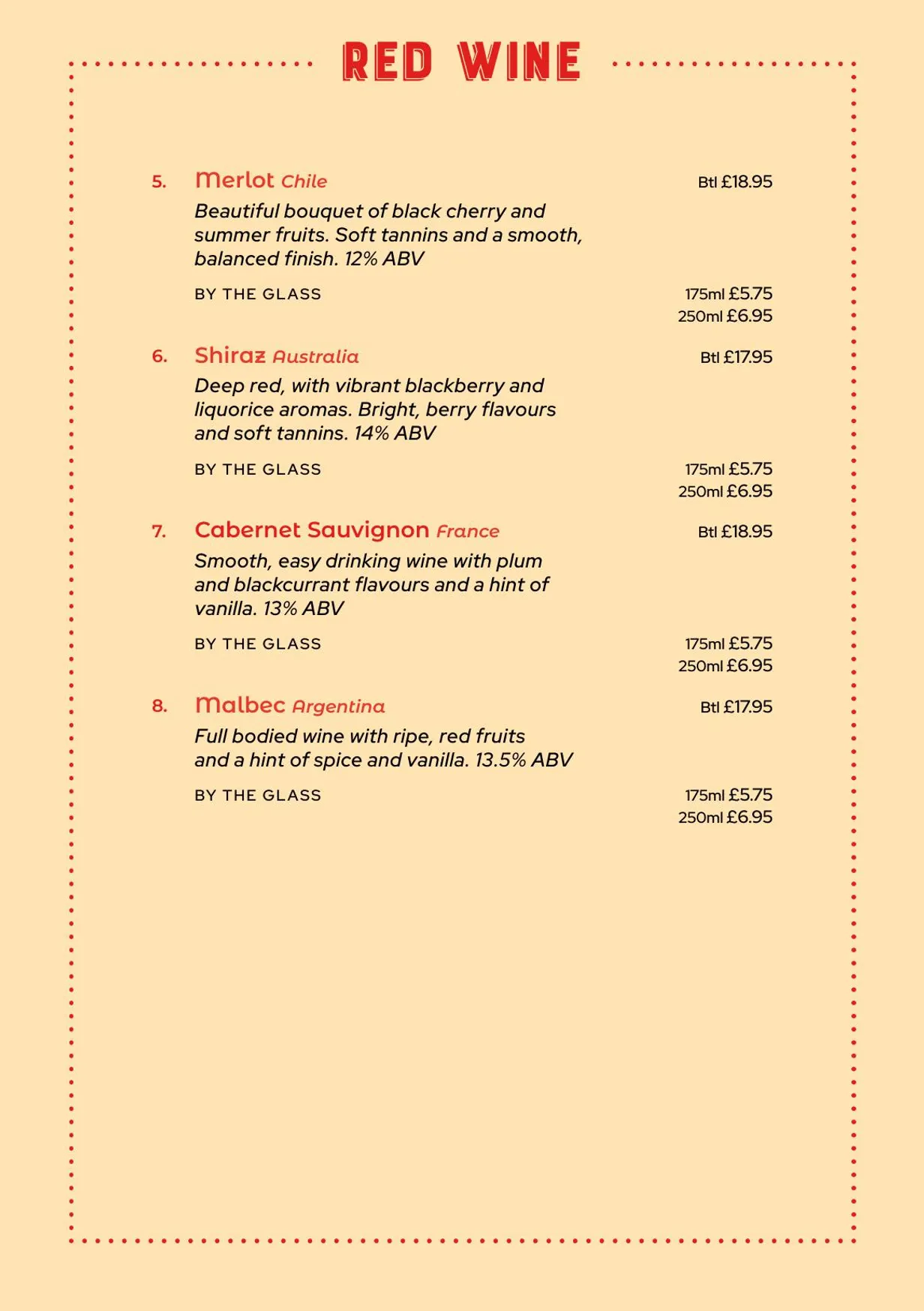 Ashoka Southside menu, page 18
