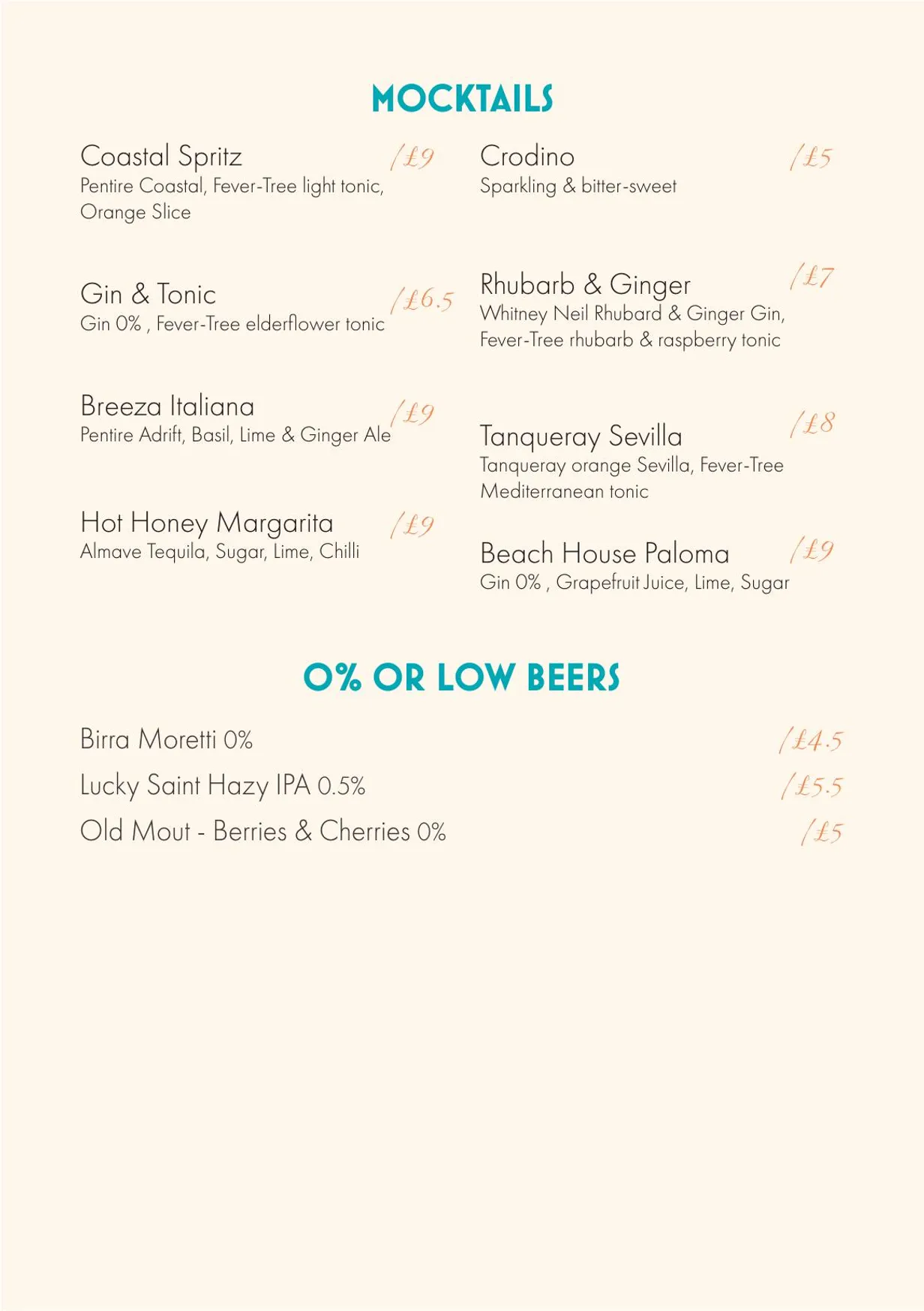 Tavola Di Famiglia menu, page 8