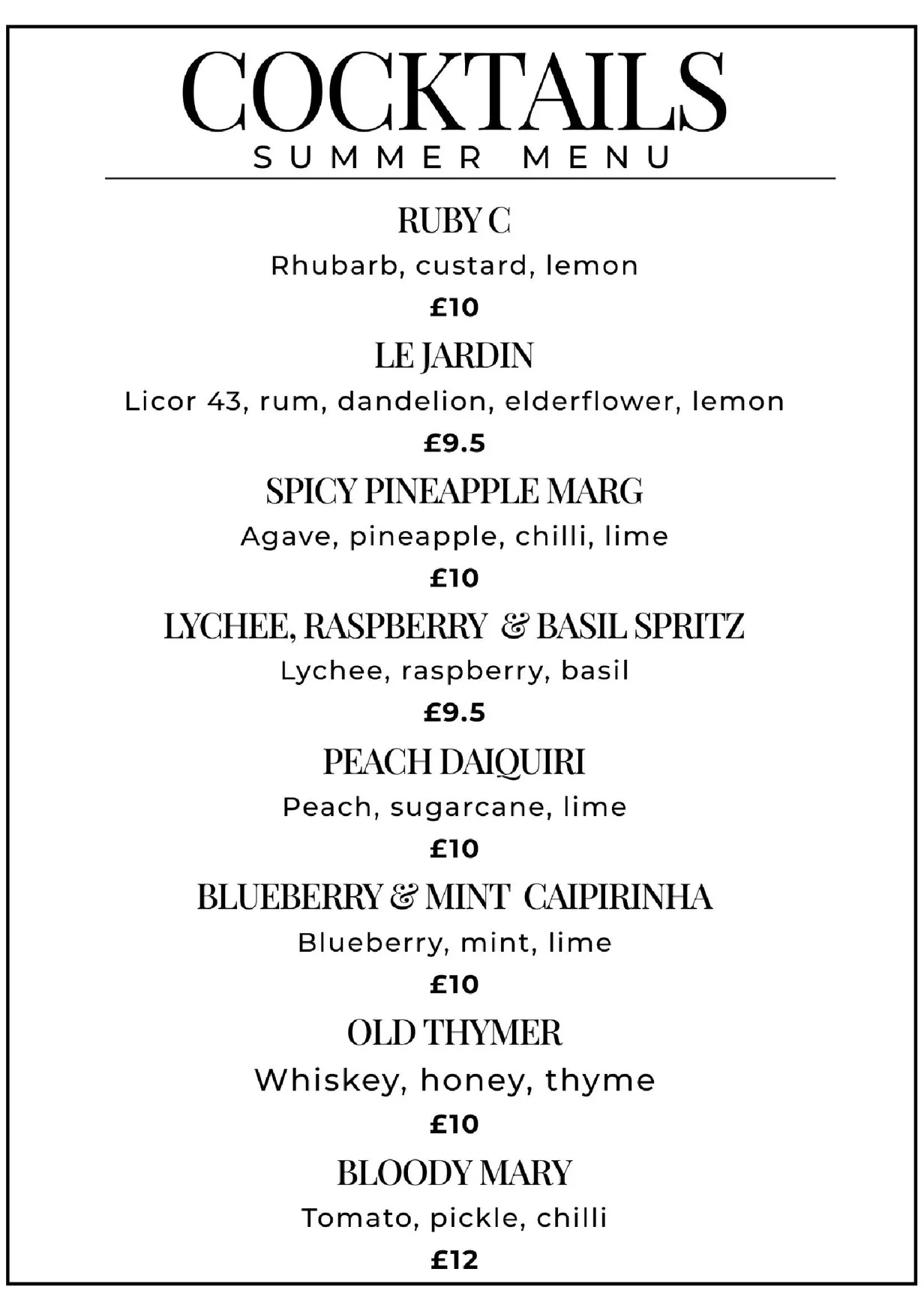 Three Twelve Bar & Bistro menu, page 3
