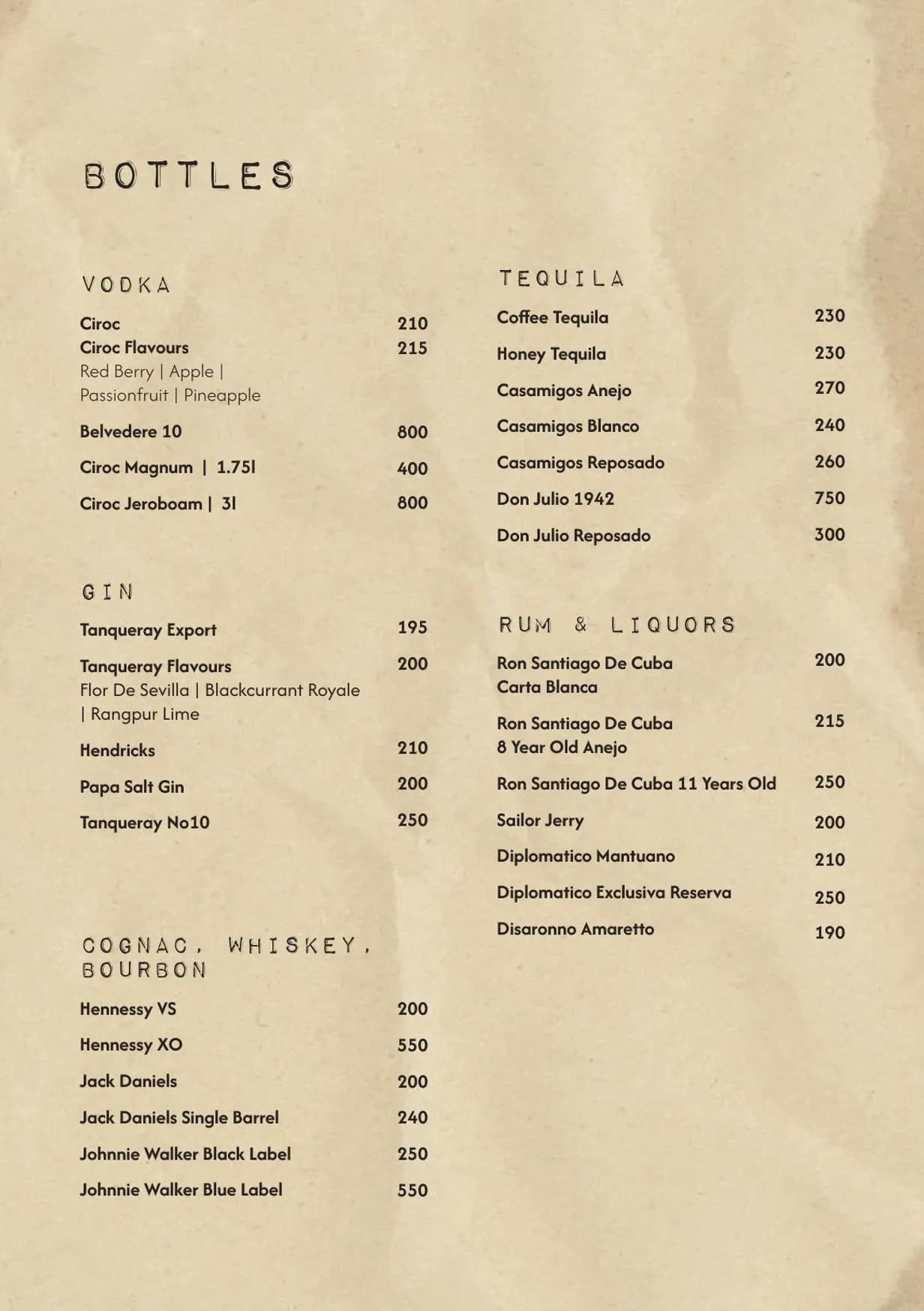 Ocasa menu, page 22