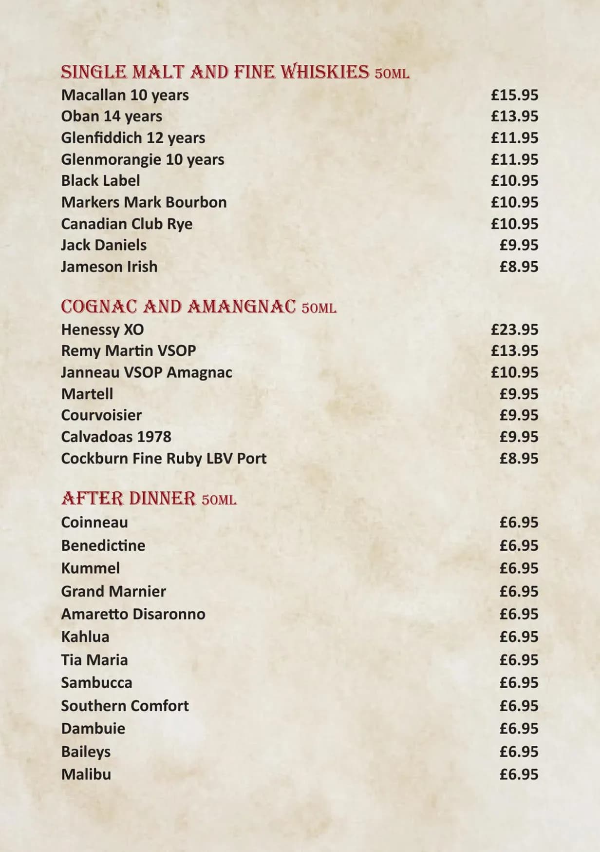 The India Monument menu, page 19