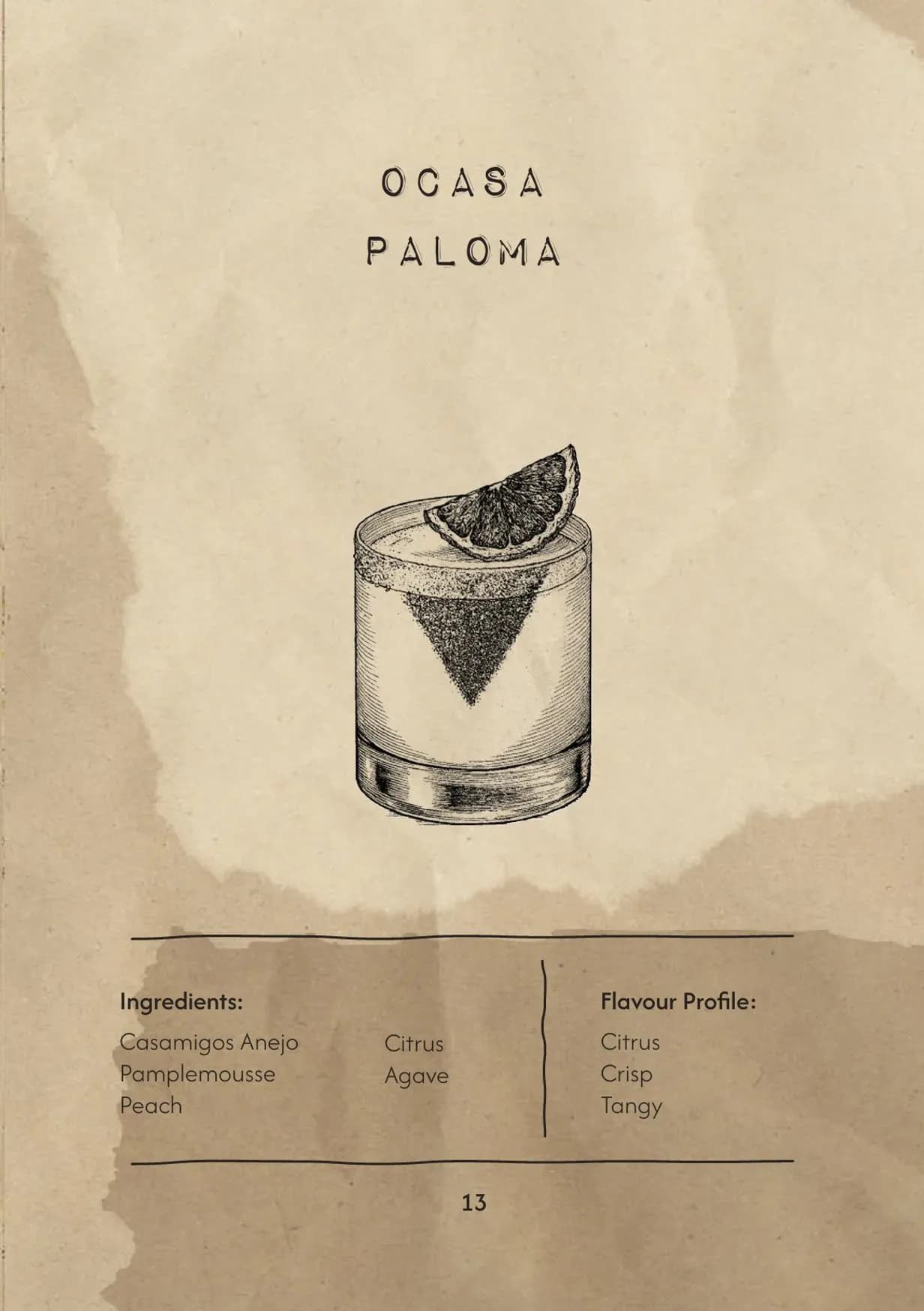 Ocasa menu, page 17
