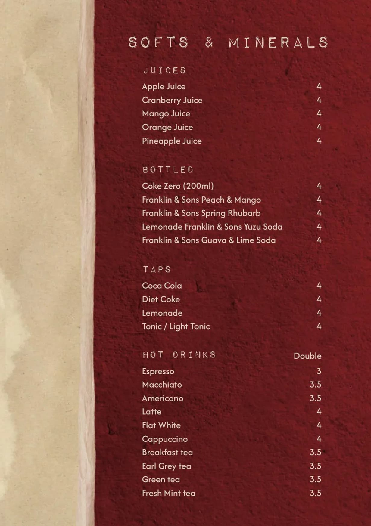 Ocasa menu, page 23