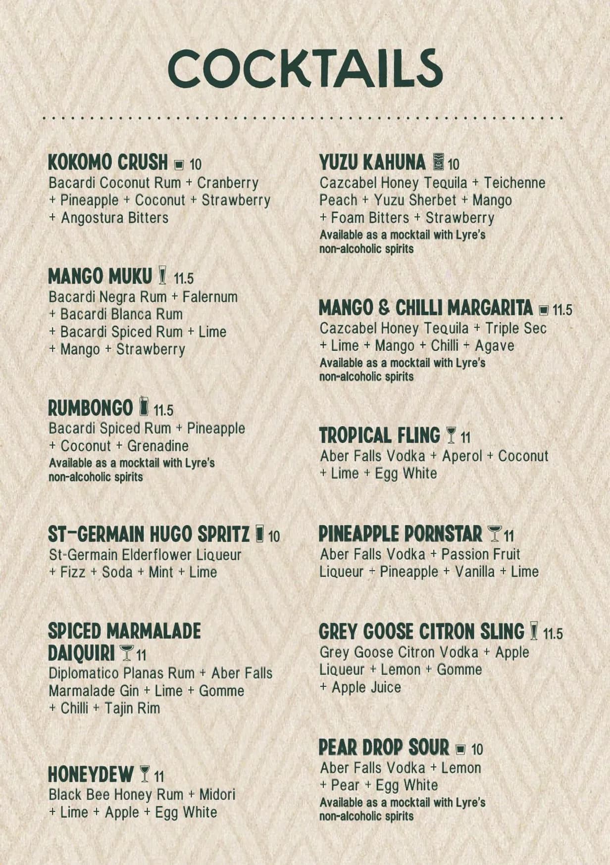 Moku menu, page 4