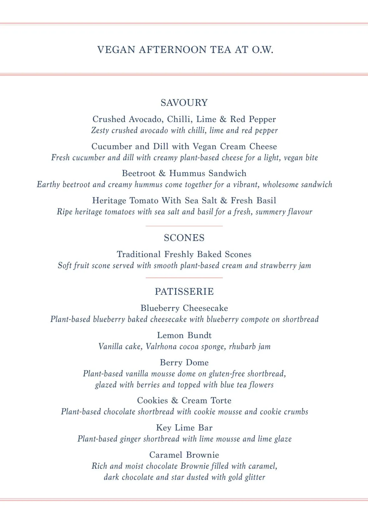 O.W. at The Grand menu, page 8