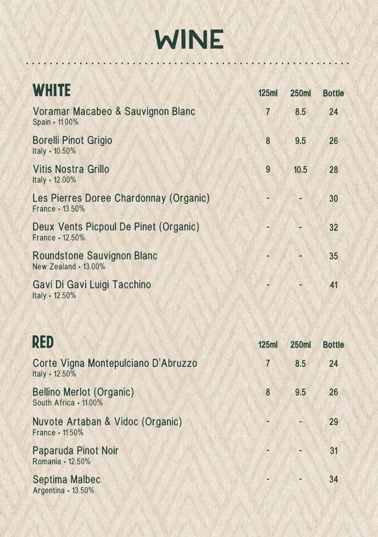 Moku menu, page 6