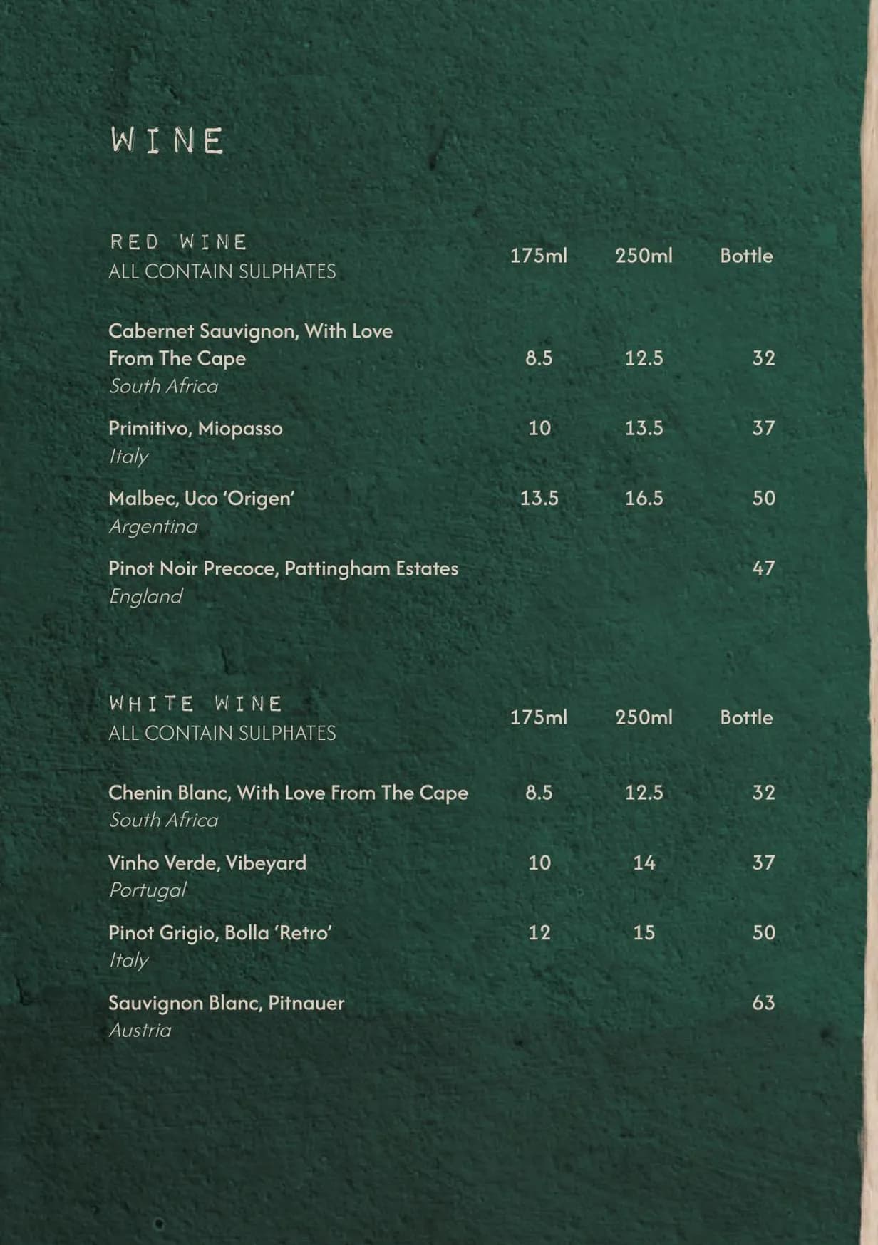 Ocasa menu, page 20