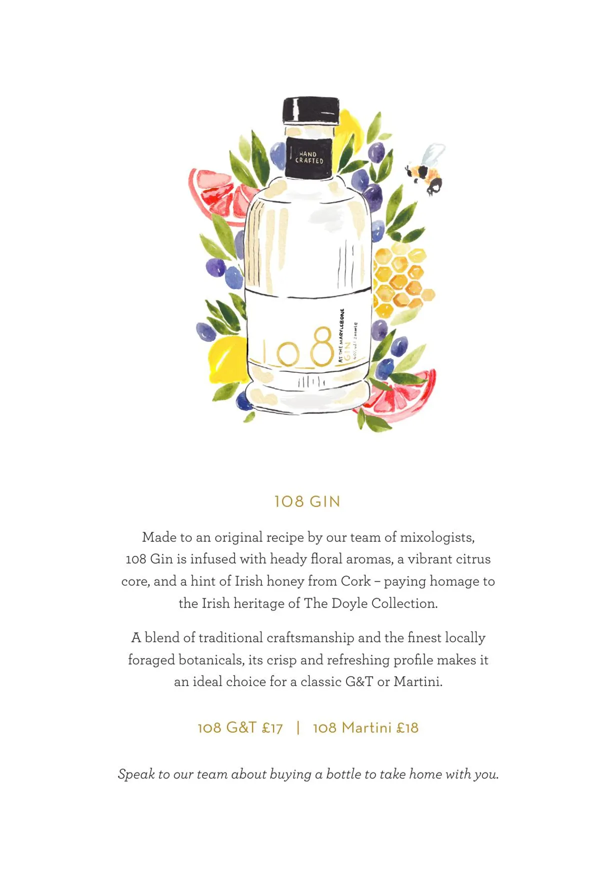 108 Brasserie menu, page 6