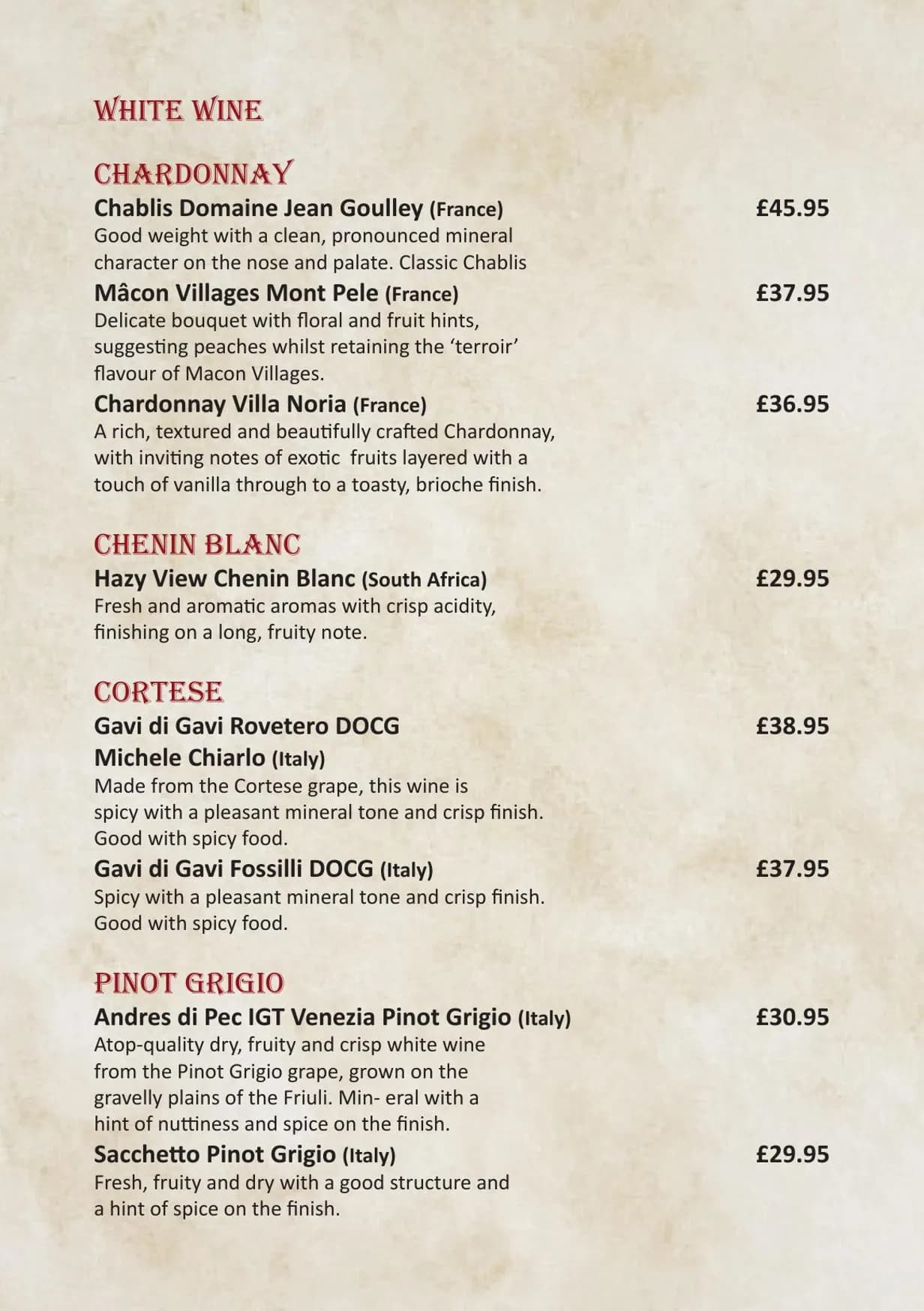 The India Monument menu, page 16