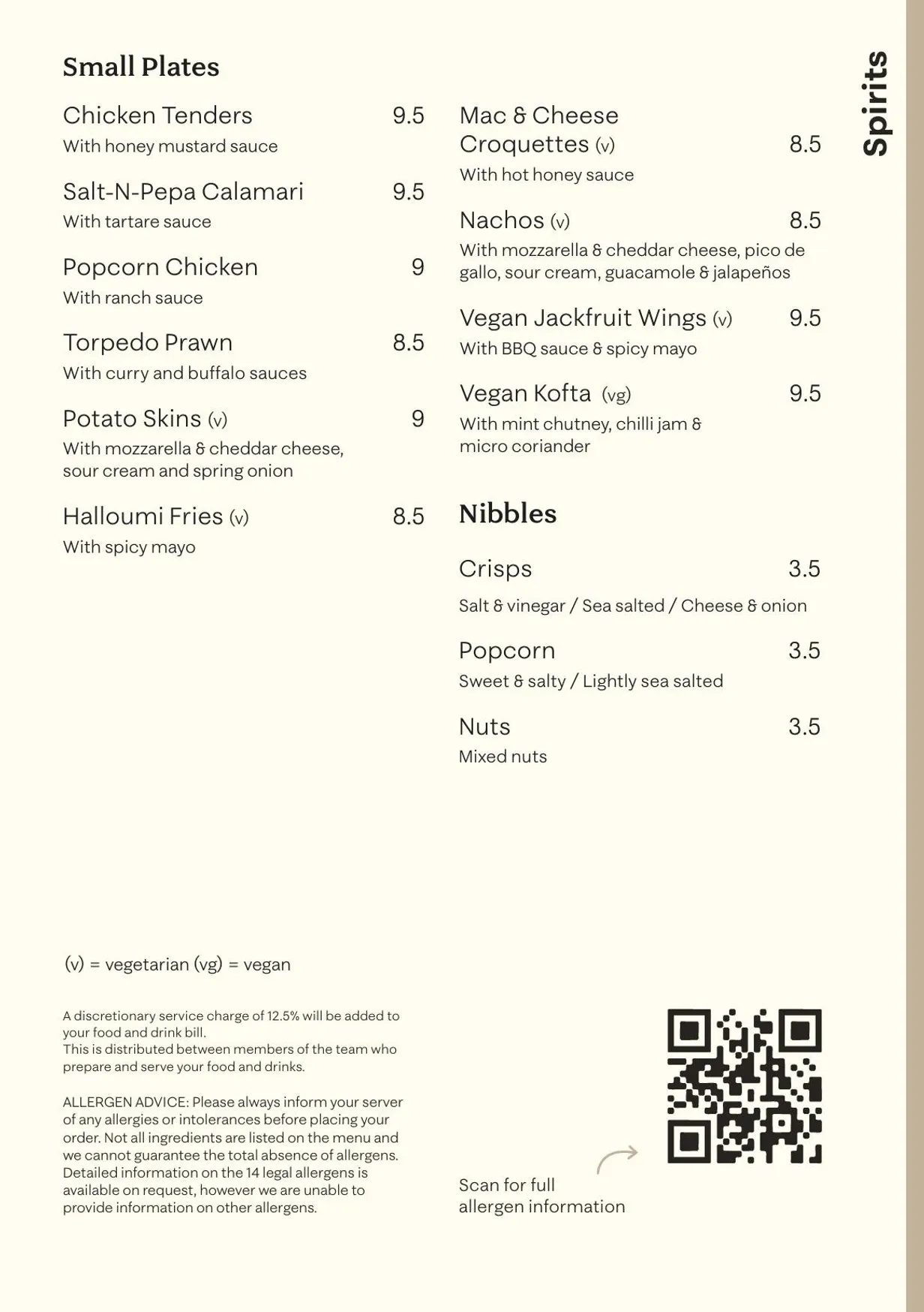 Lucky Voice Waterloo menu, page 11