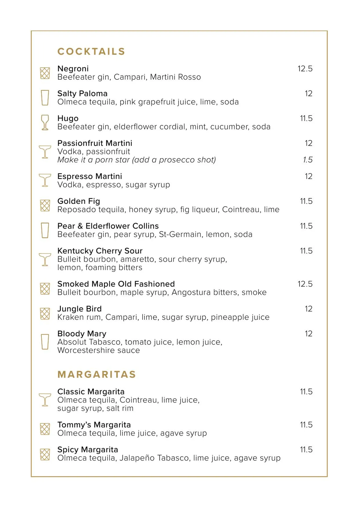 Newhall Street Tavern menu, page 4