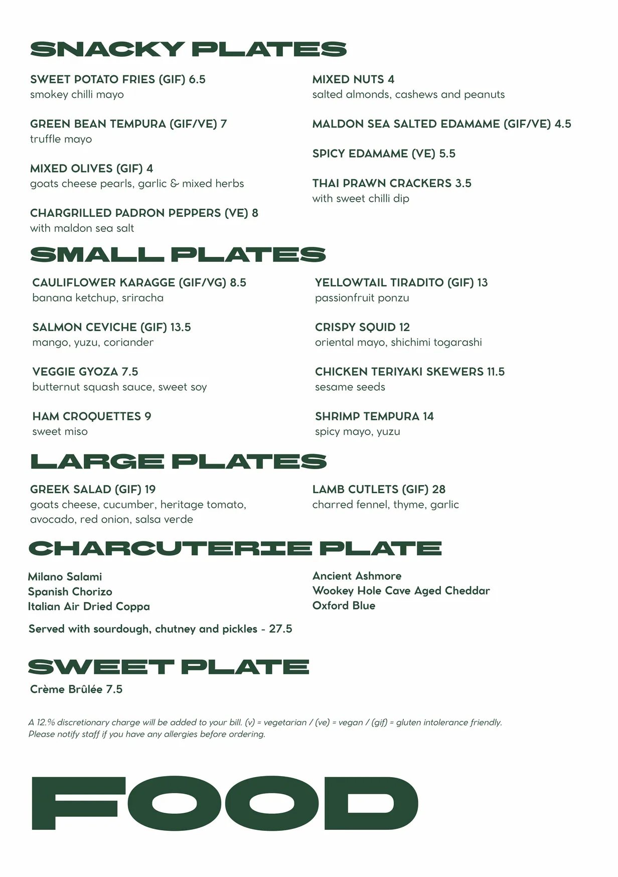 68 & Shanghai menu, page 1