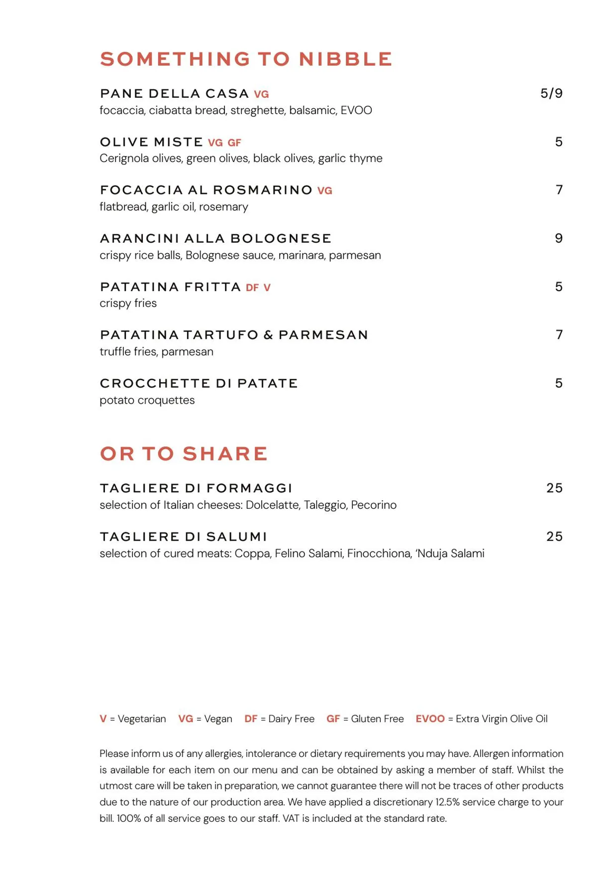 Eve menu, page 9