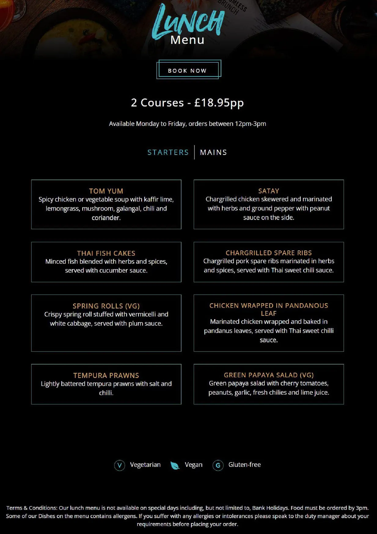 Siamais menu, page 1