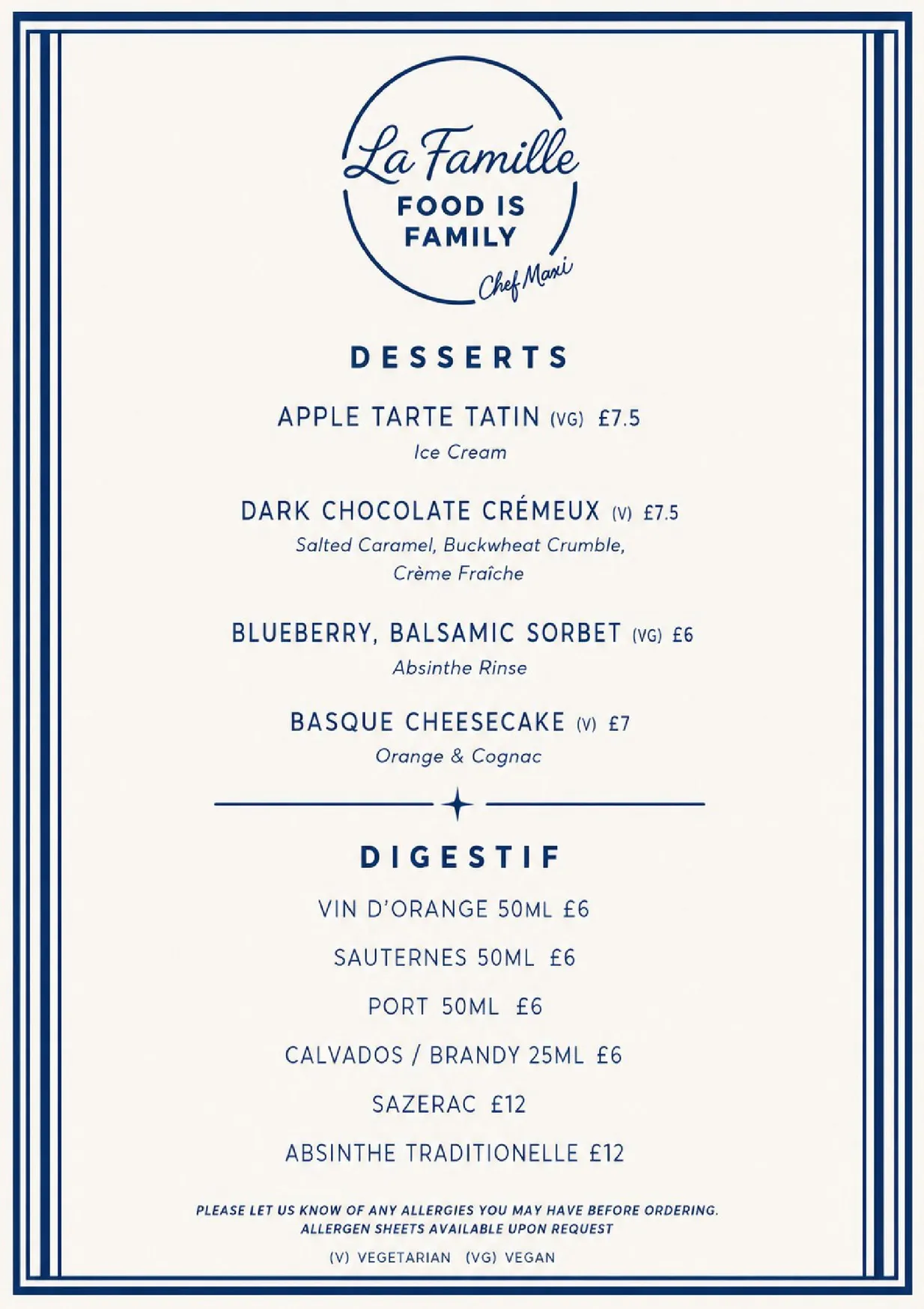 Three Twelve Bar & Bistro menu, page 2