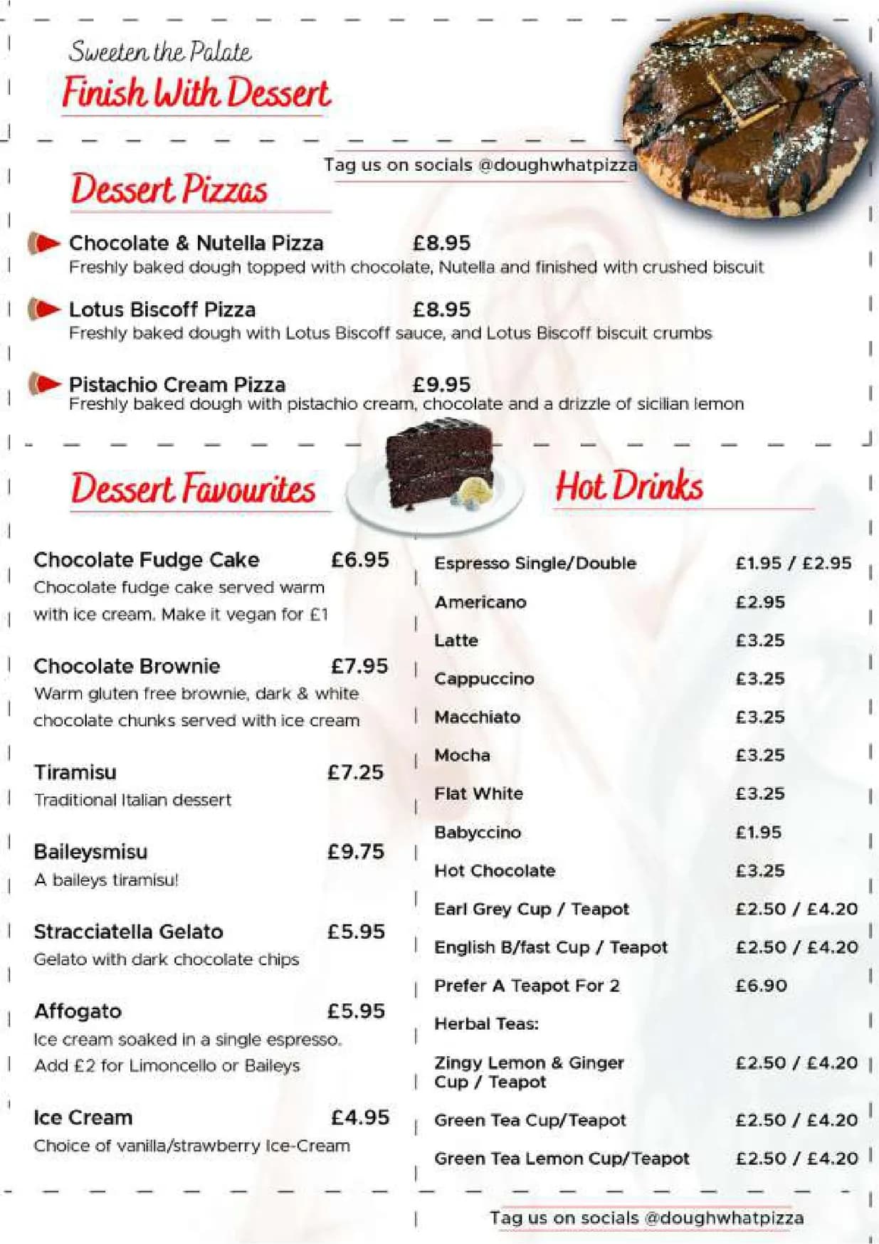 Dough What menu, page 3