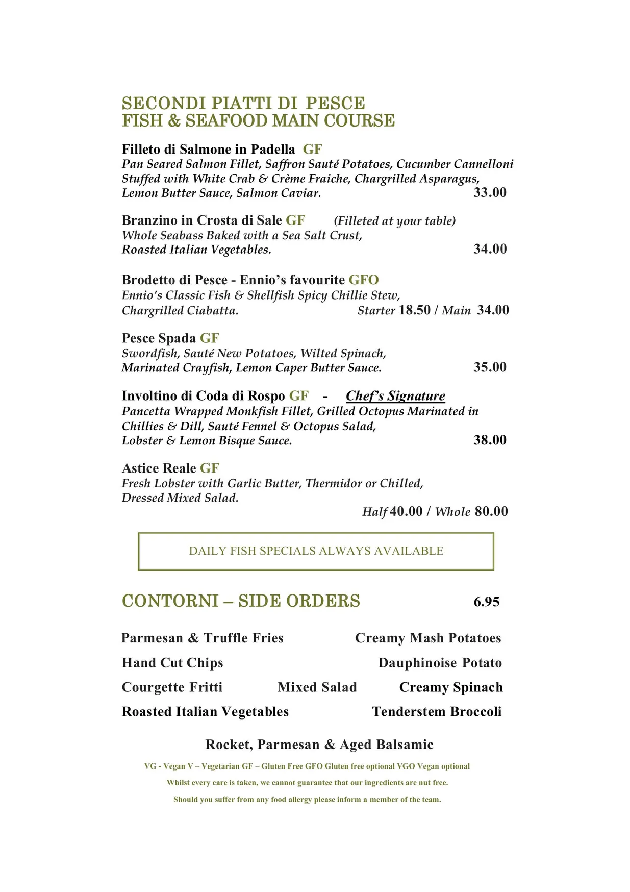 Ennios menu, page 4