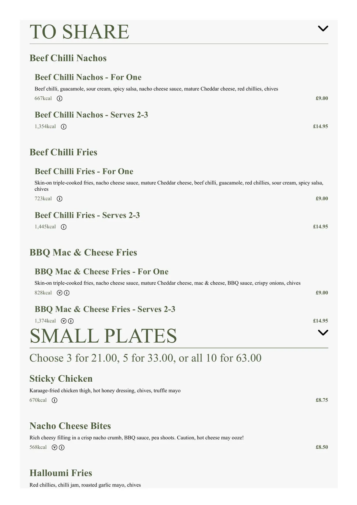 The Foundry Project menu, page 1