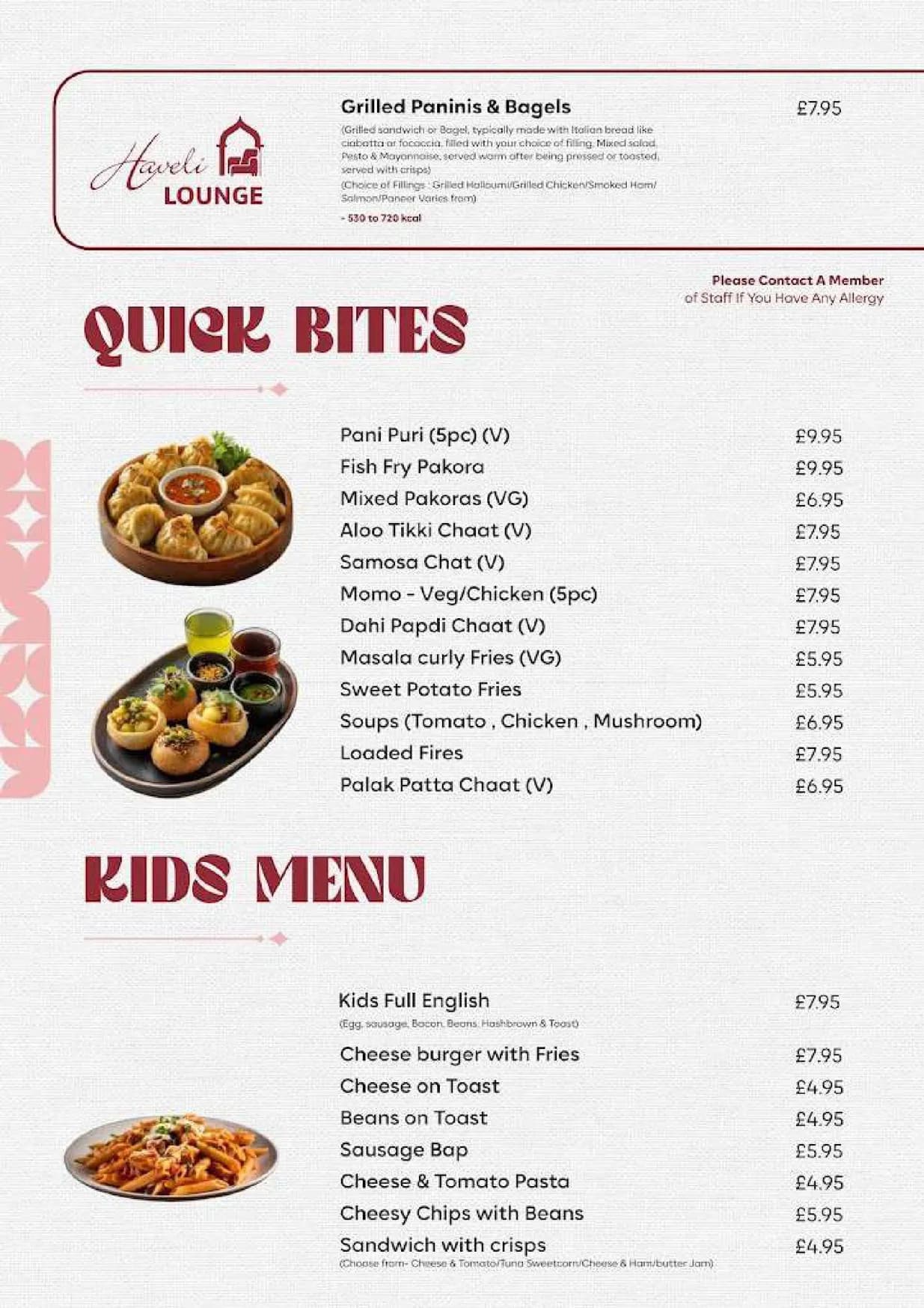 Haveli Grill & Lounge menu, page 3