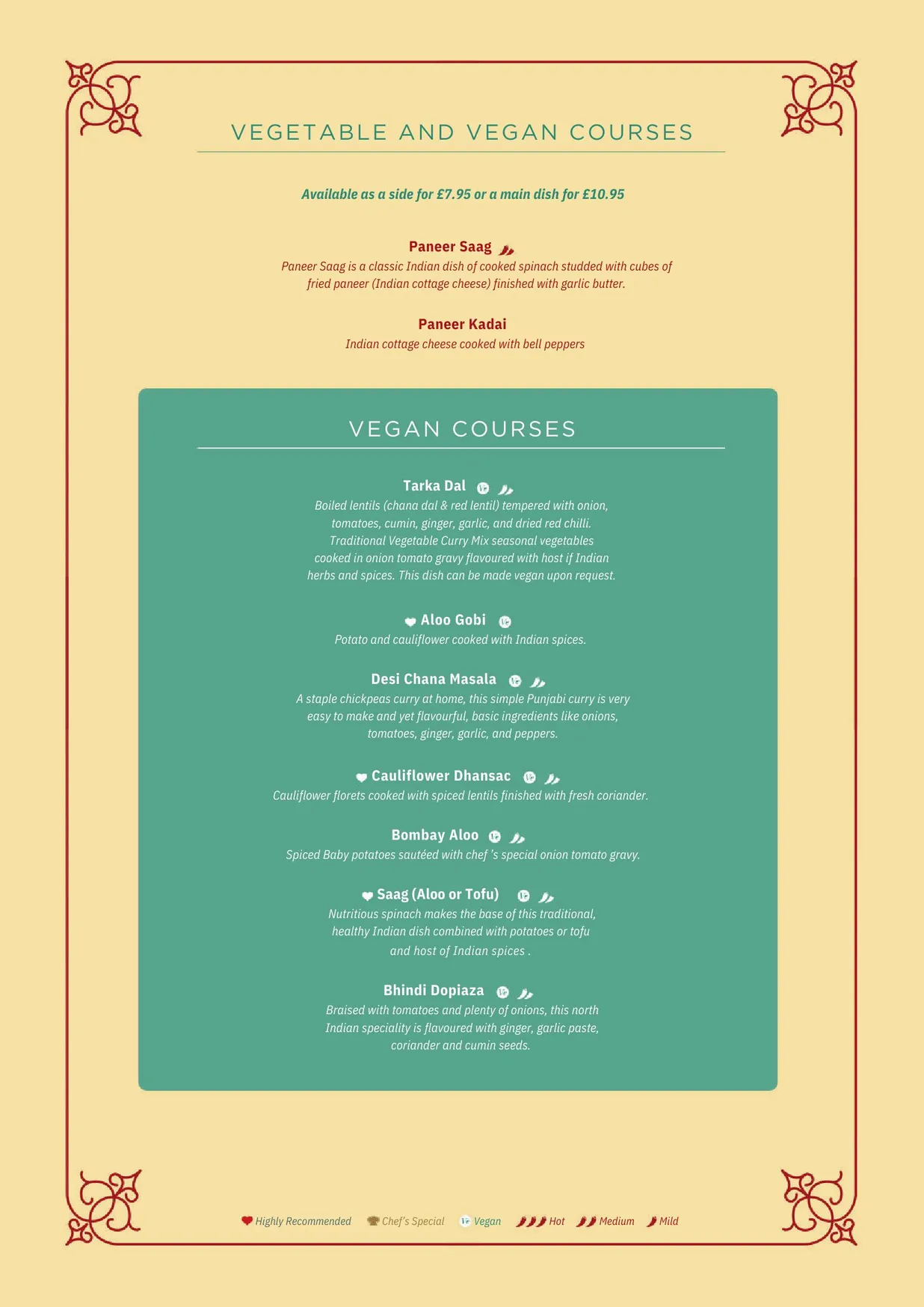 Ashoka Southside menu, page 7