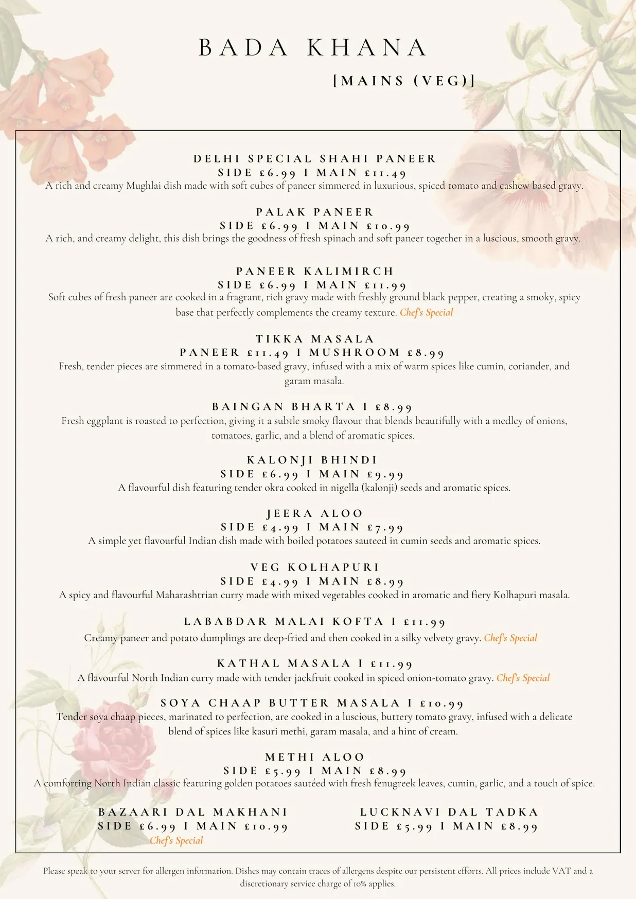 Chor Bazaarr Restaurant & Bar menu, page 12