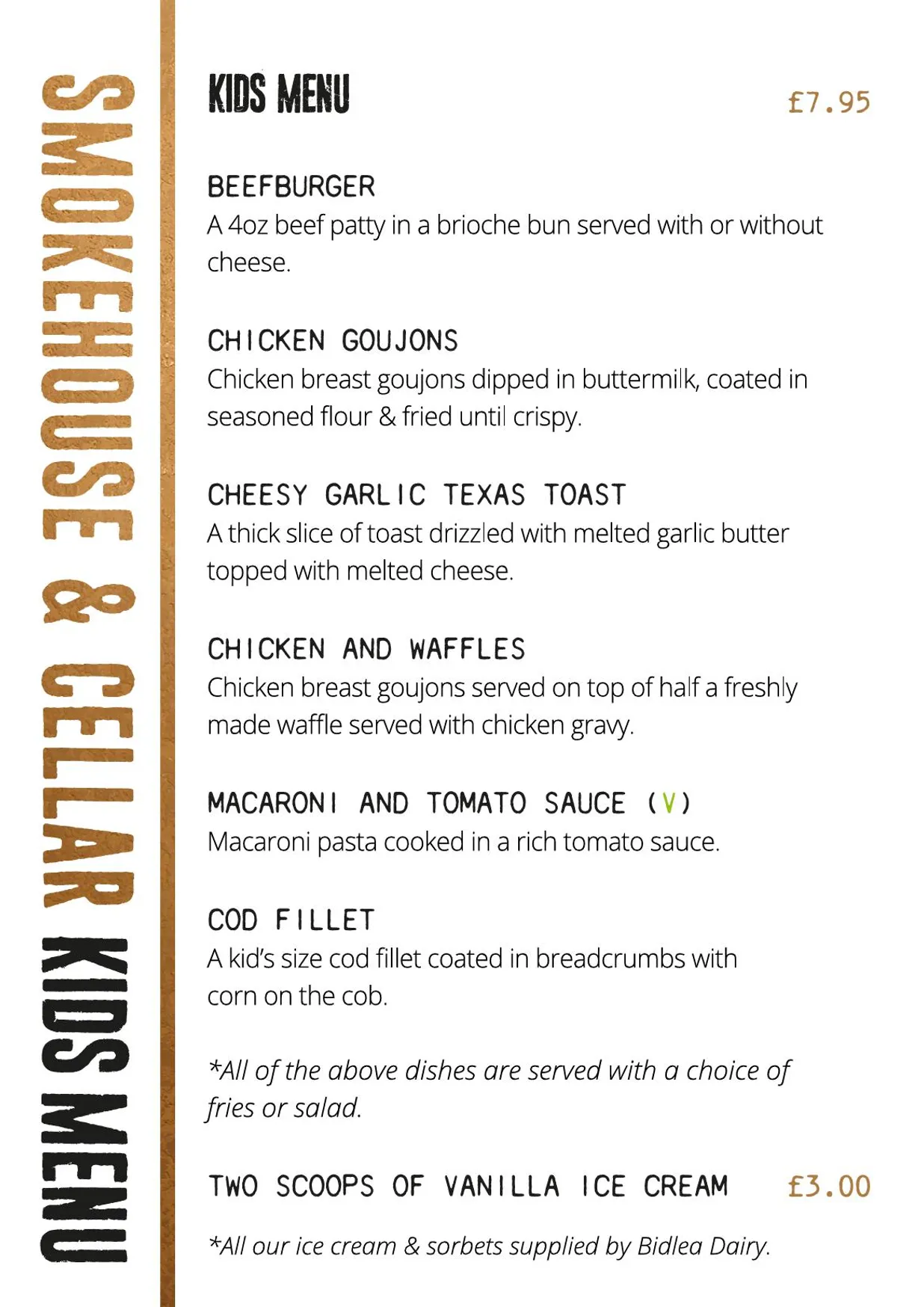 Smokehouse & Cellar menu, page 4