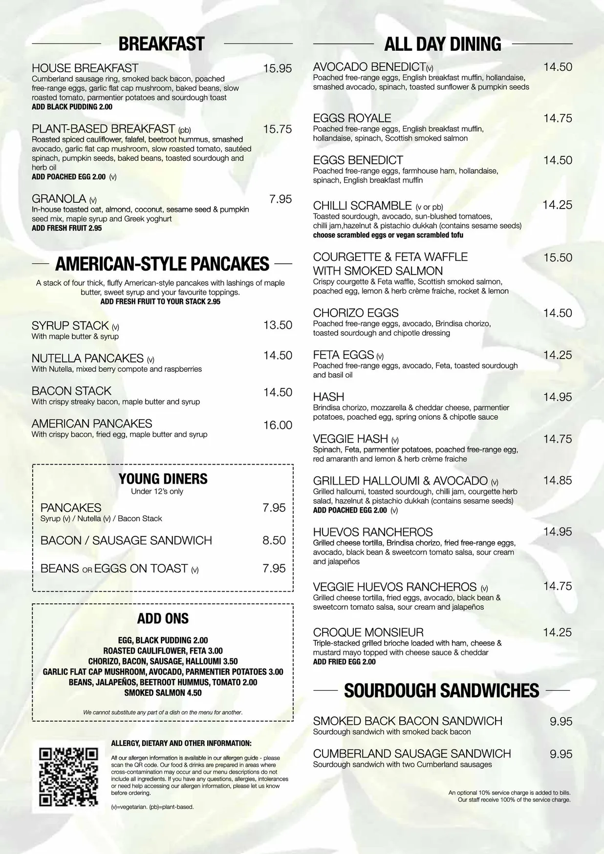 Baked menu, page 2