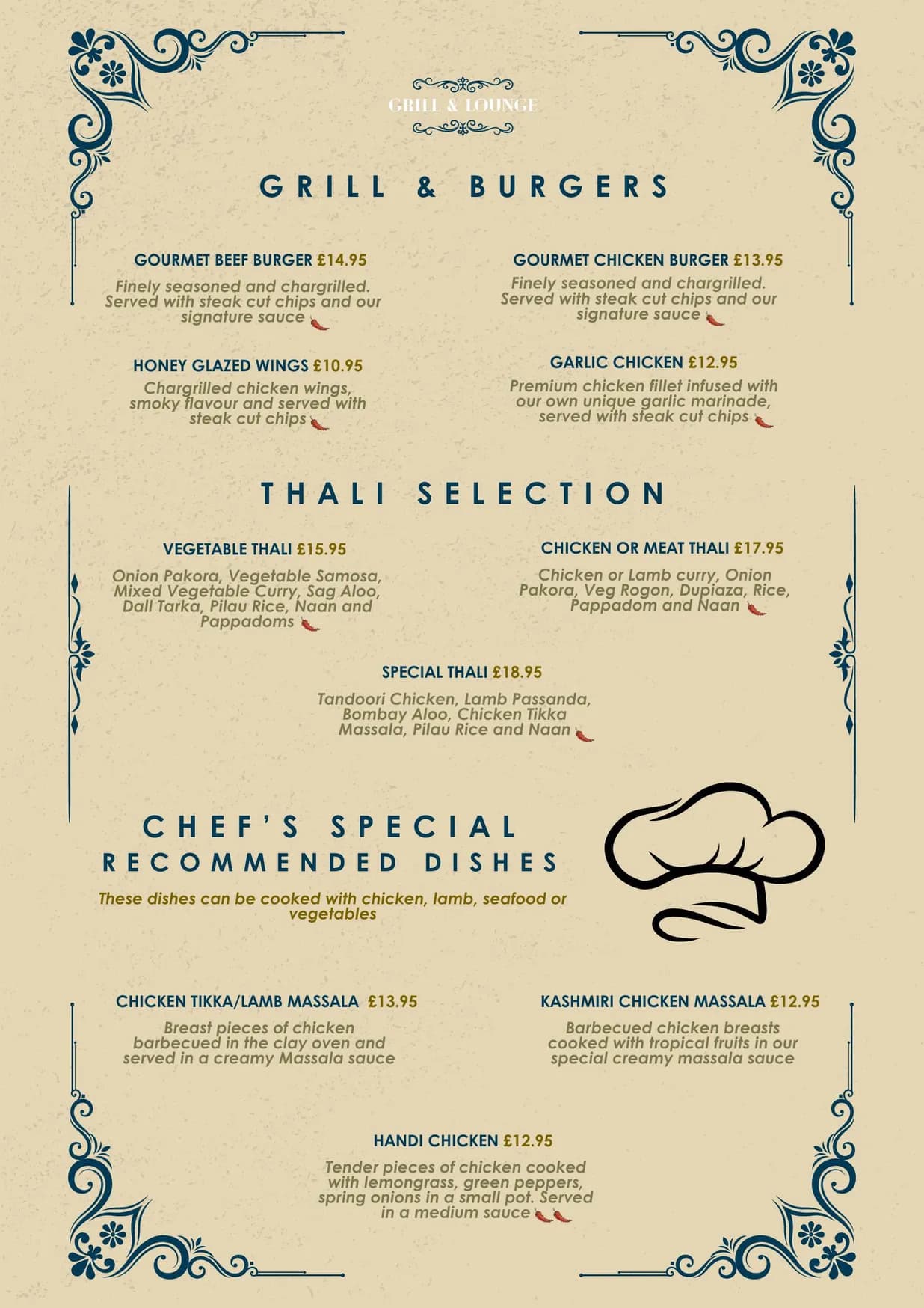 ZOYA menu, page 4