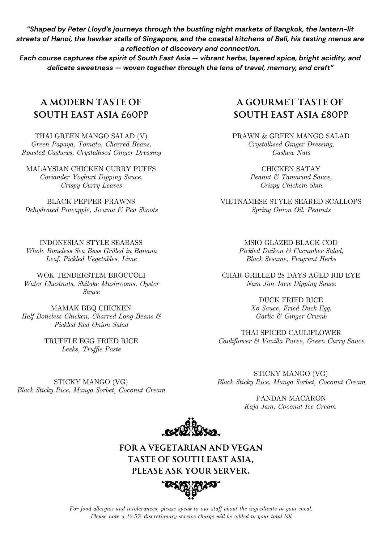 Sticky Mango Waterloo menu, page 2