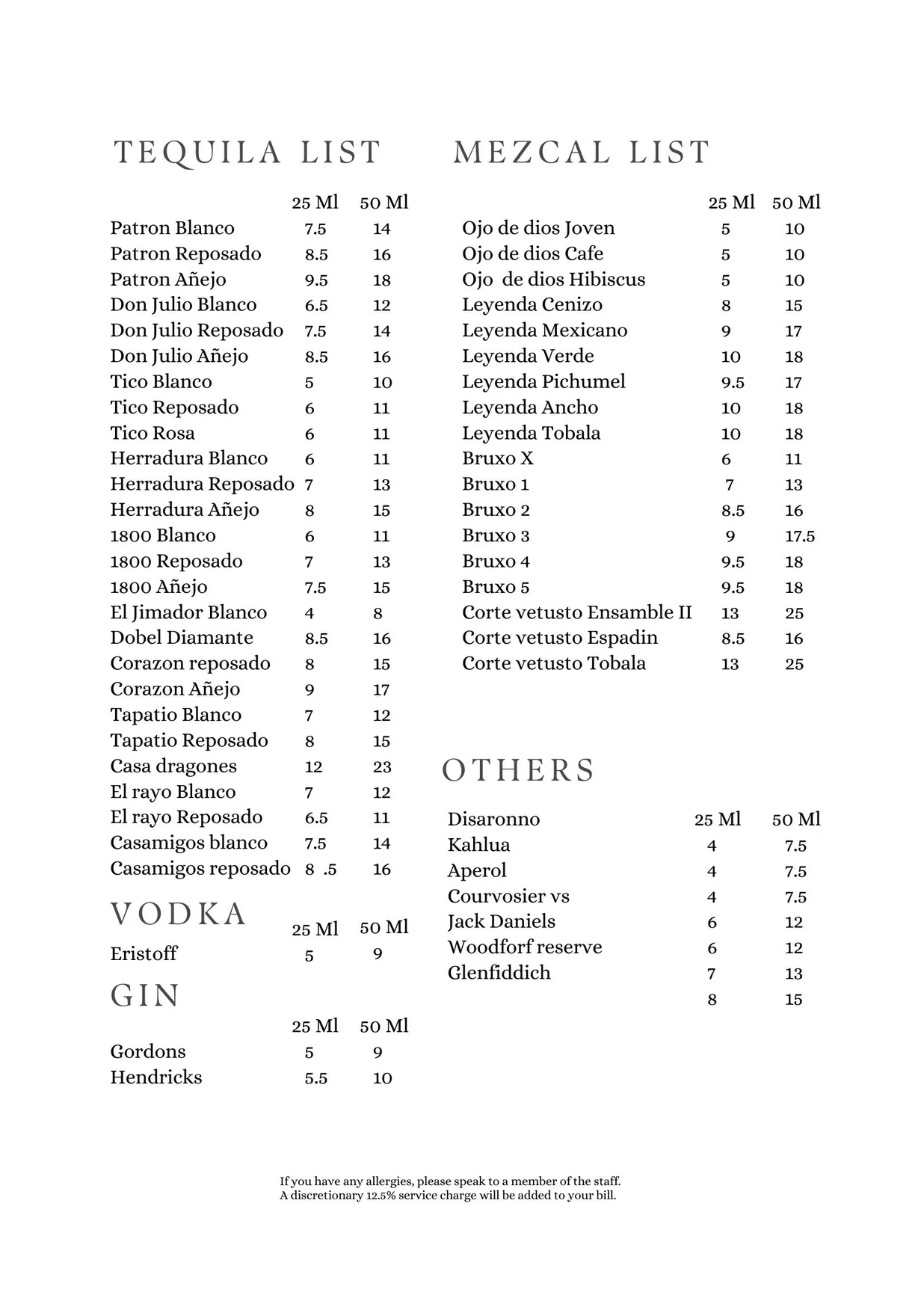 Polanco Mexican Restaurant menu, page 5