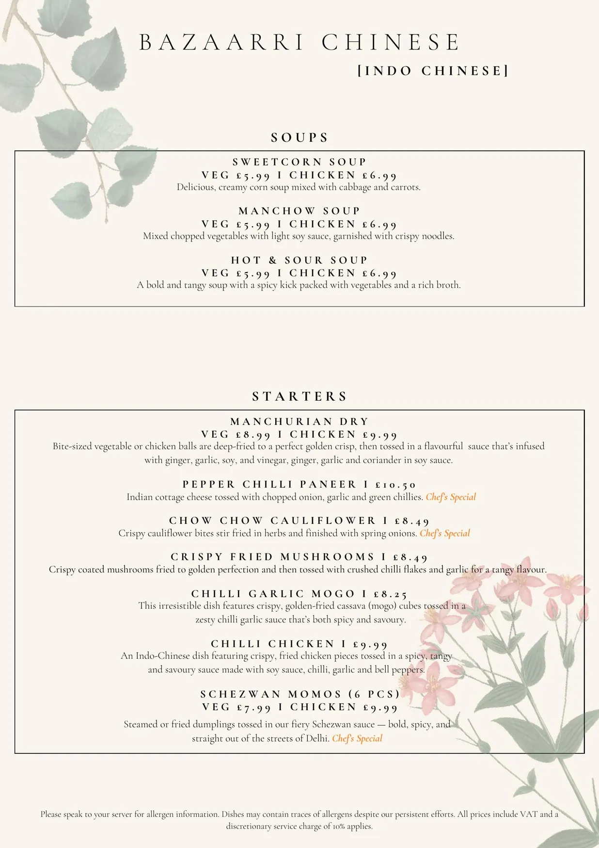 Chor Bazaarr Restaurant & Bar menu, page 10